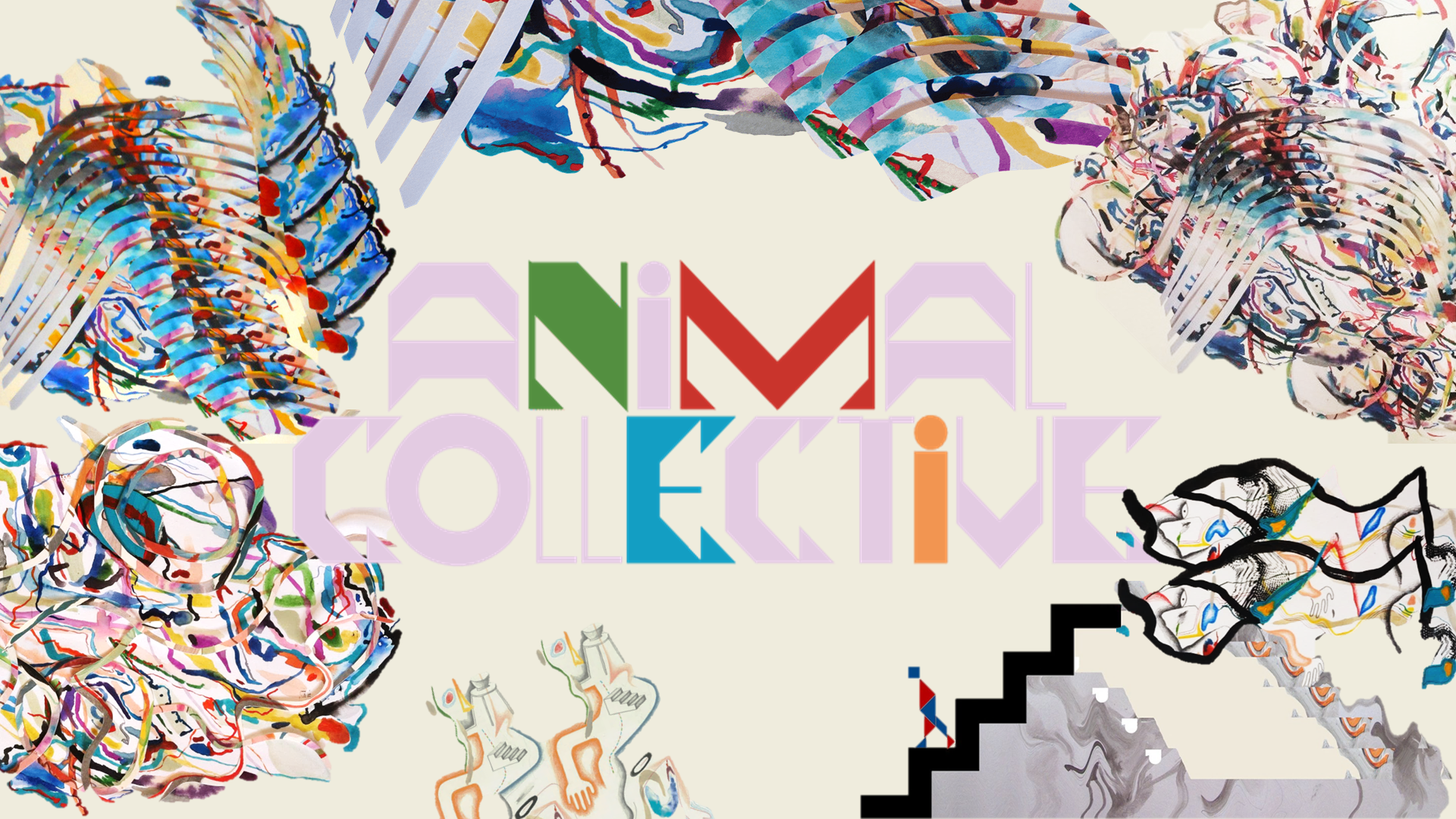 Animal Collective Painting With Cover - HD Wallpaper 