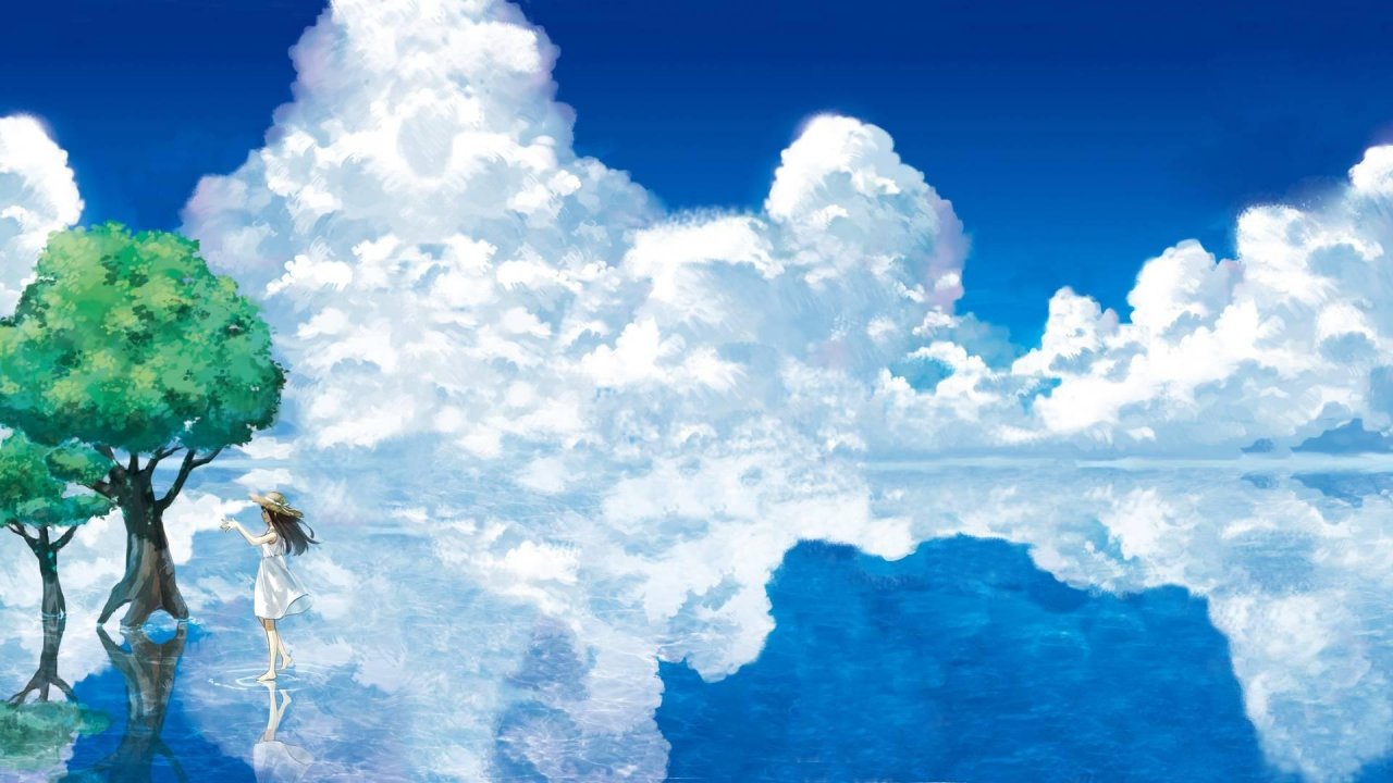 Anime Landscape Dual Screen Wallpaper Download Hd Images ...