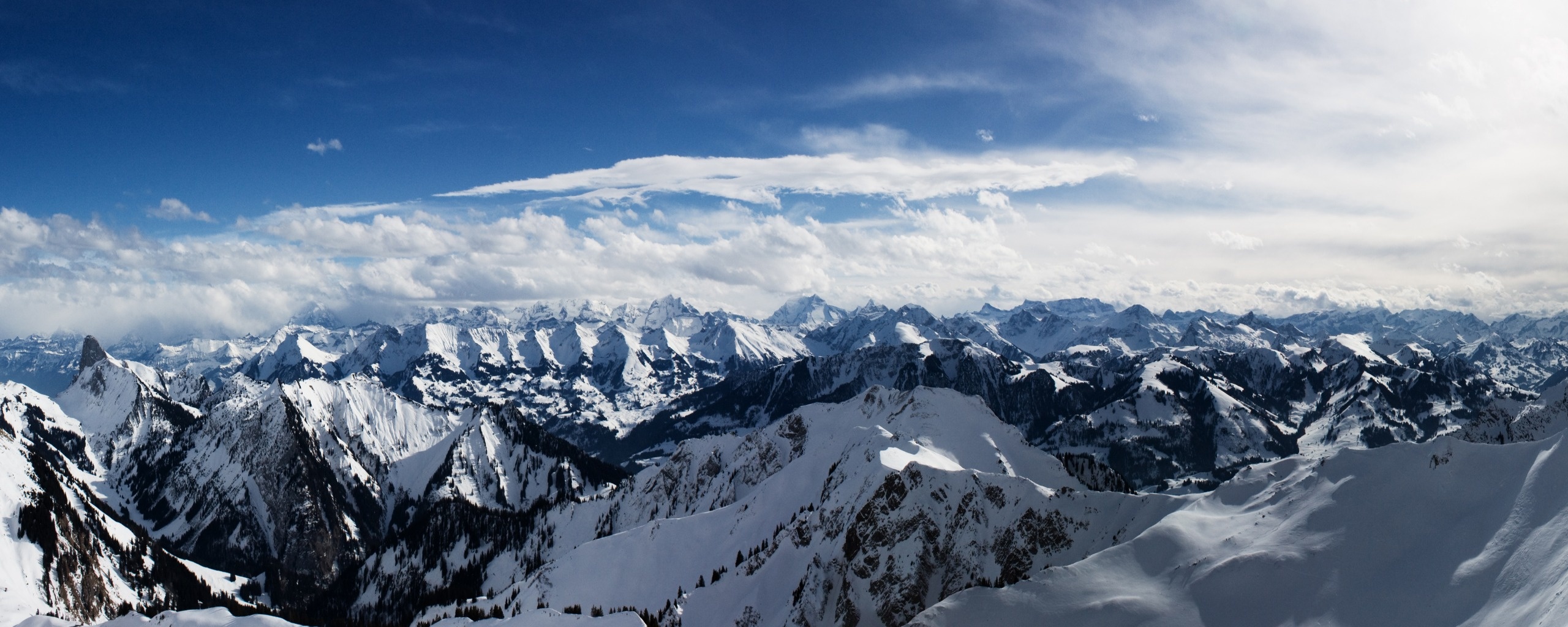 Alps Mountains Dual Monitor - Alps Wallpaper Hd - HD Wallpaper 