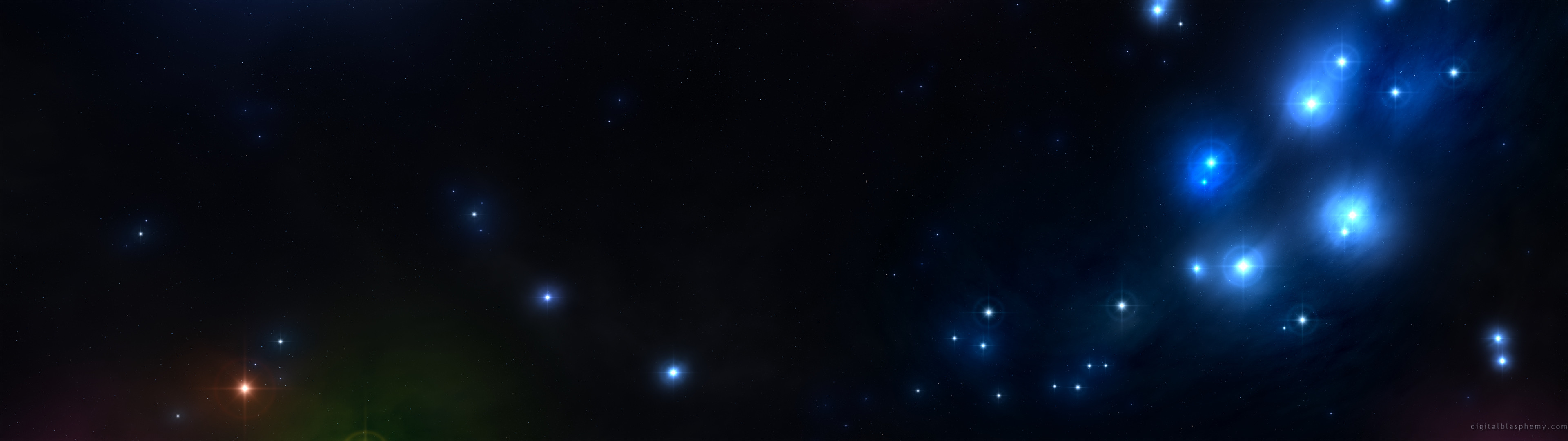 Dark Space Wallpaper Dual Monitor - HD Wallpaper 