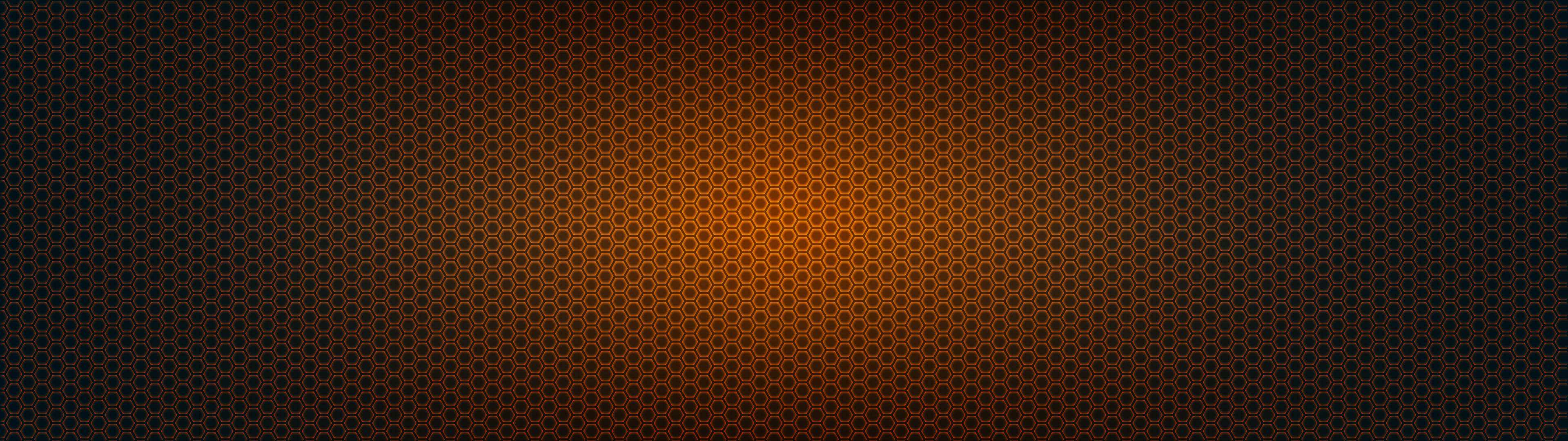 Octagons Orange Dual Monitor Wallpaper - Colorfulness - HD Wallpaper 