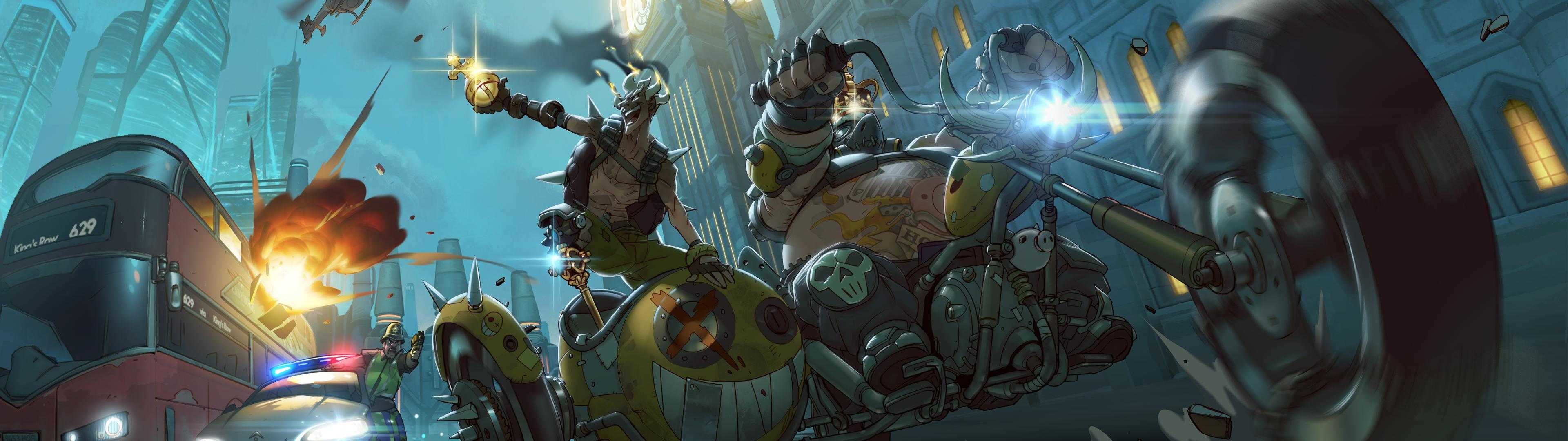 Dual Monitor Wallpaper Overwatch - HD Wallpaper 