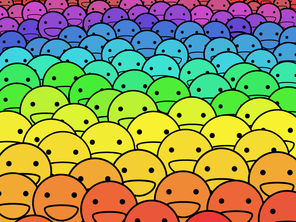 Smiley Faces Background - HD Wallpaper 