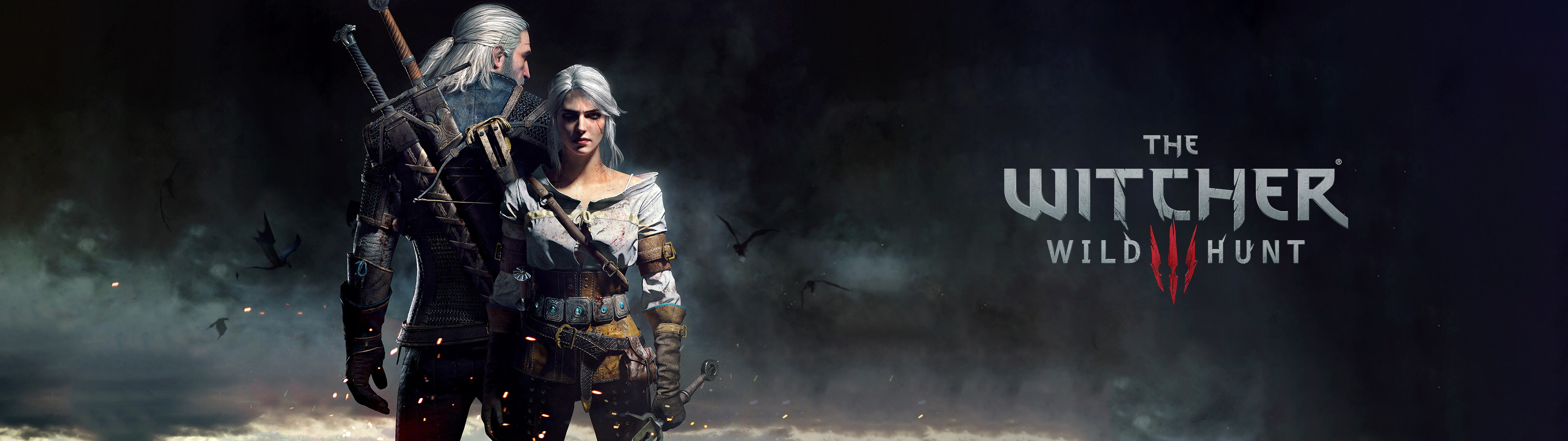 Geralt Of Rivia And Ciri - HD Wallpaper 
