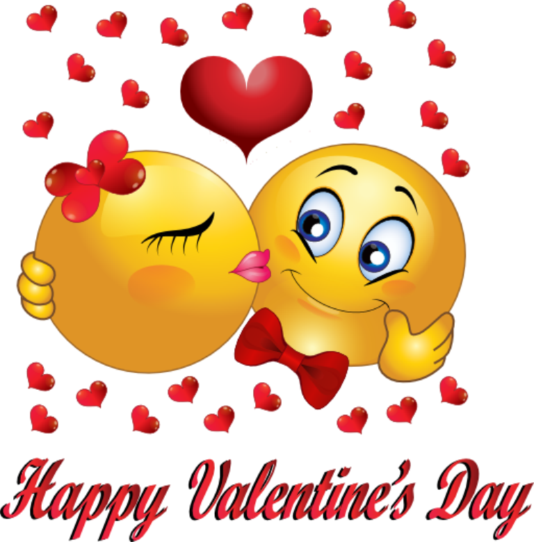 Emoji Valentines, Wallpapers - Emoji Happy Valentine Day 2019 - HD Wallpaper 