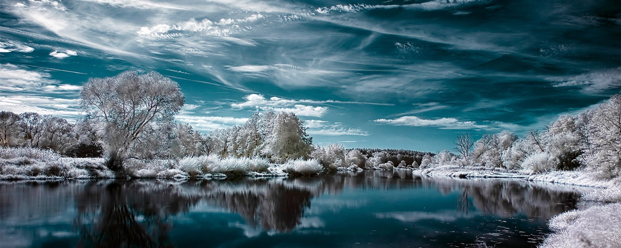Dual Screen Wallpaper Winter - HD Wallpaper 