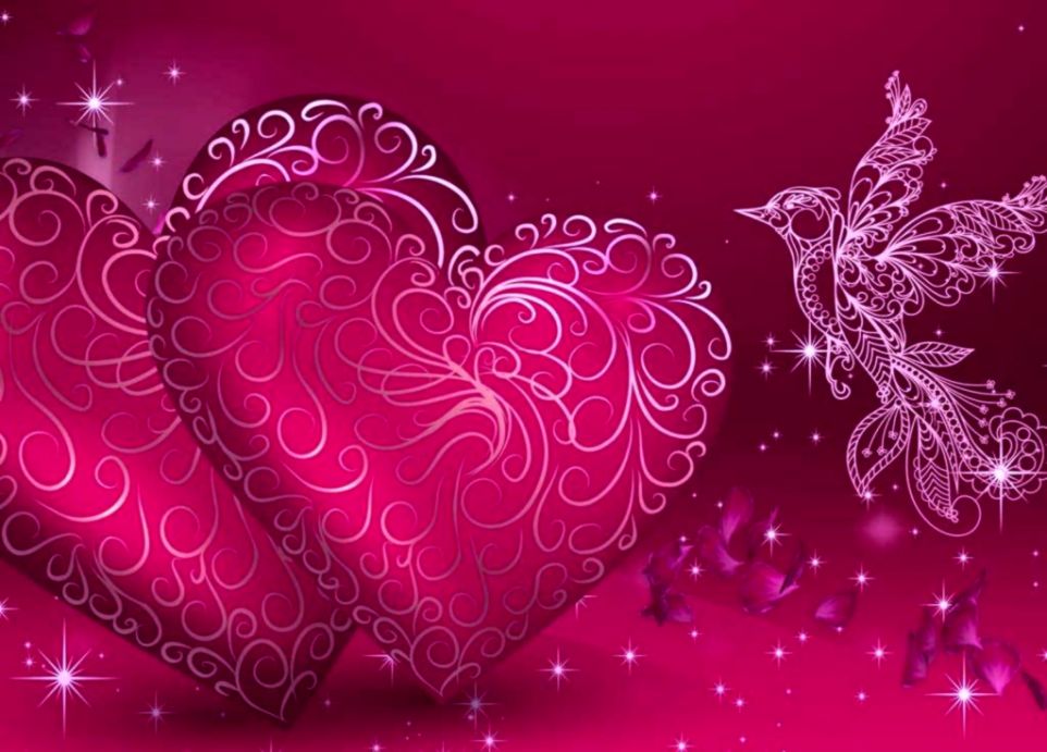 Wallpapers Pink Love Wallpaper Cave - Love Birds Baground Imges - HD Wallpaper 