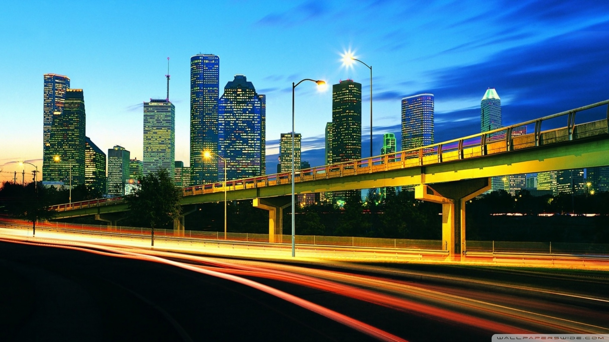 Dual Monitor Wallpaper City - HD Wallpaper 