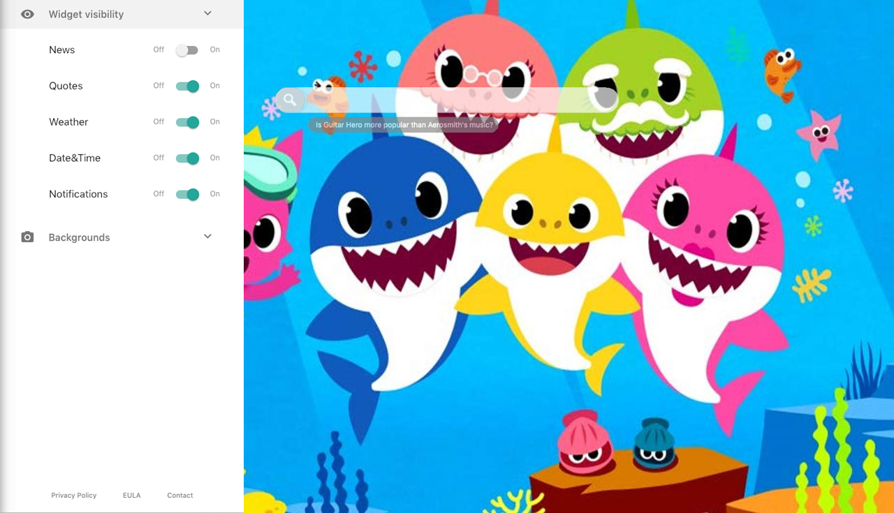Baby Shark Pinkfong Hd Wallpaper Theme - Baby Shark - HD Wallpaper 