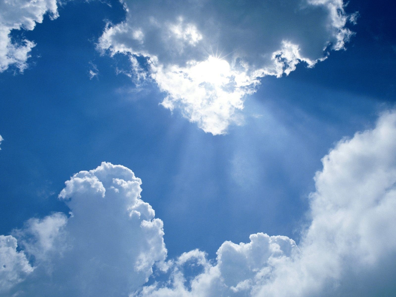 Wallpaper Clouds, Sky, Sun, Beams, Day - Heaven Background - HD Wallpaper 