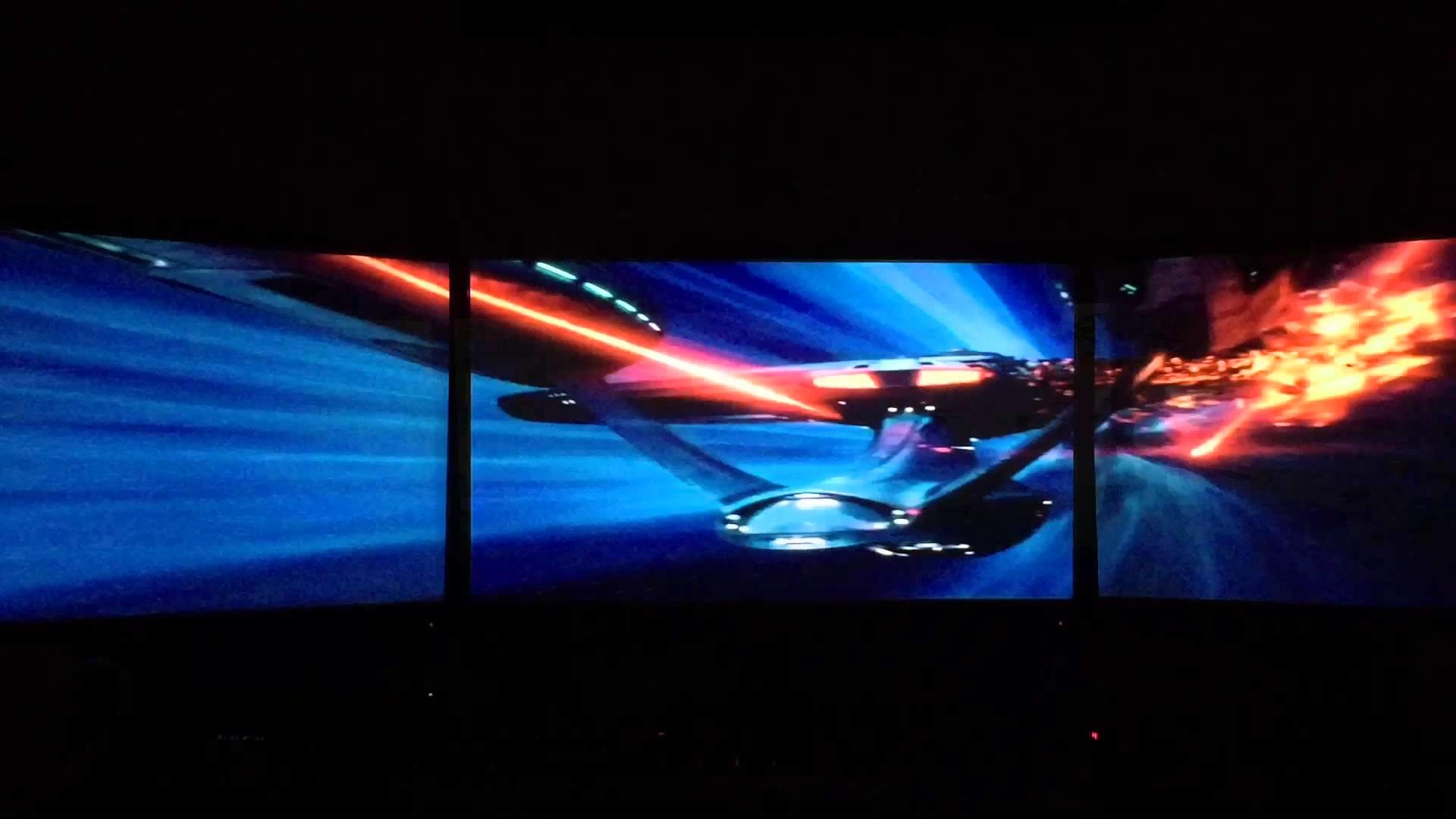 Star Trek Movie Clips Eyefinity Surround Triple Monitors - Star Wars Triple Monitor Wallpaper Hd - HD Wallpaper 