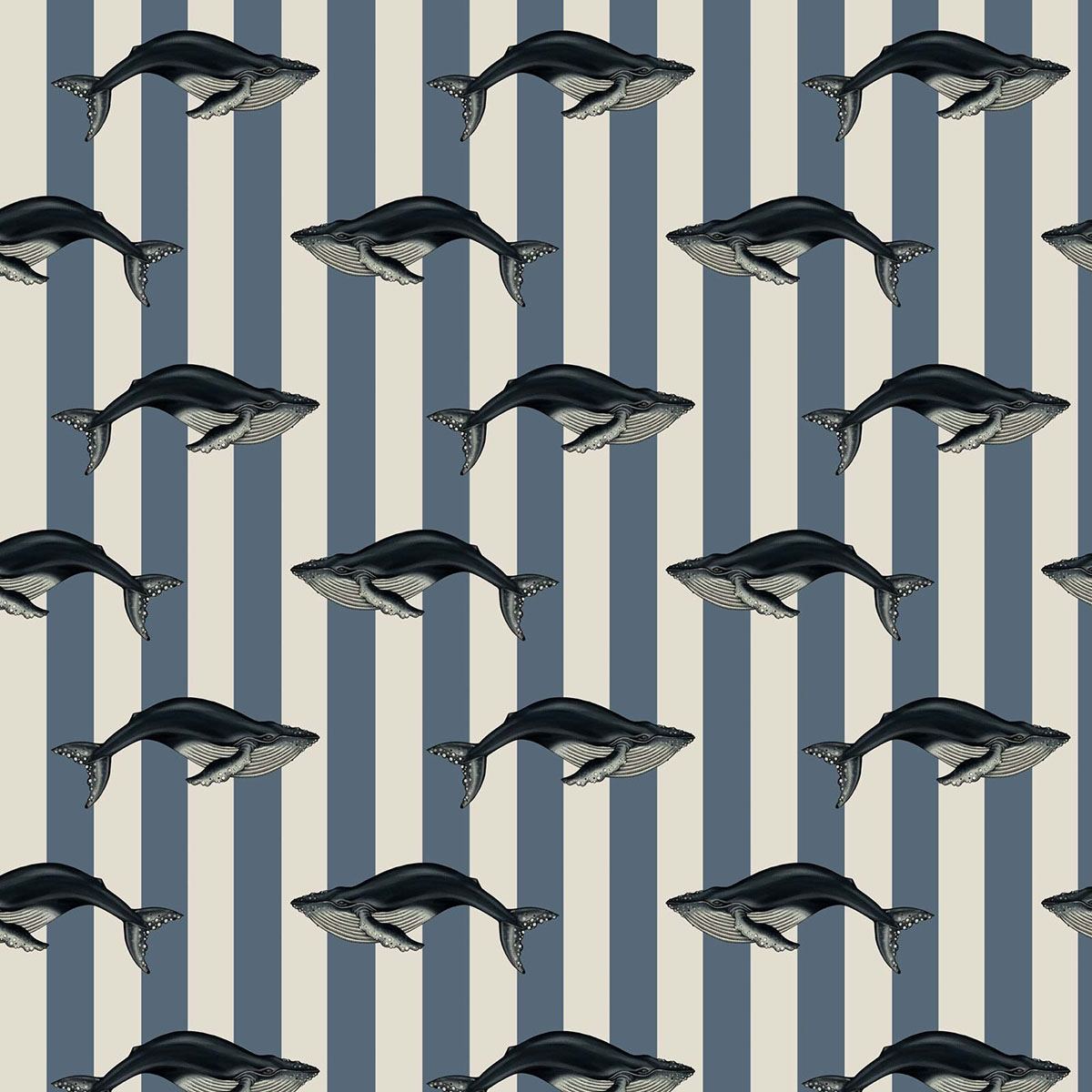 Baleana Wallpaper House Of Hackney Denim 6 Wa Bal Di - Papier Peint House Of Hackney Baleine - HD Wallpaper 
