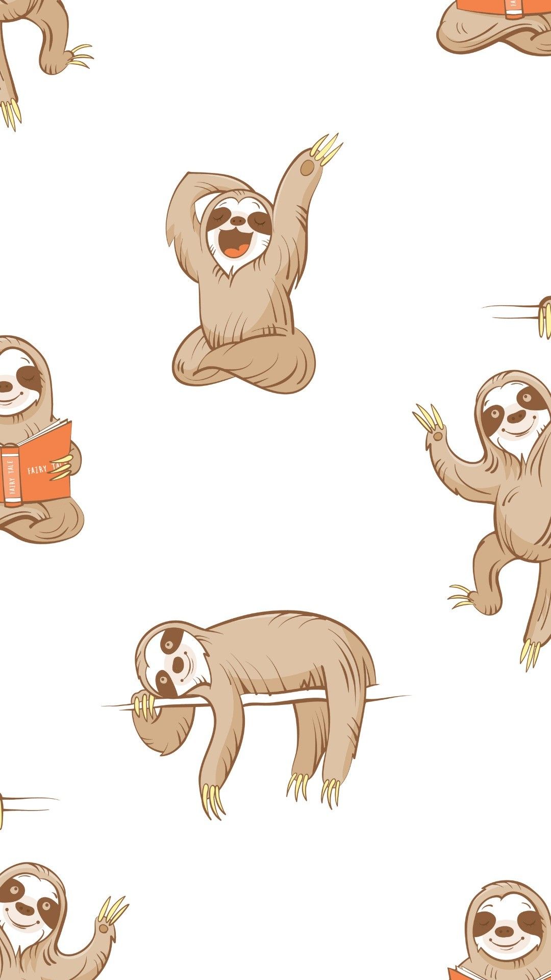 Cute Sloth - HD Wallpaper 