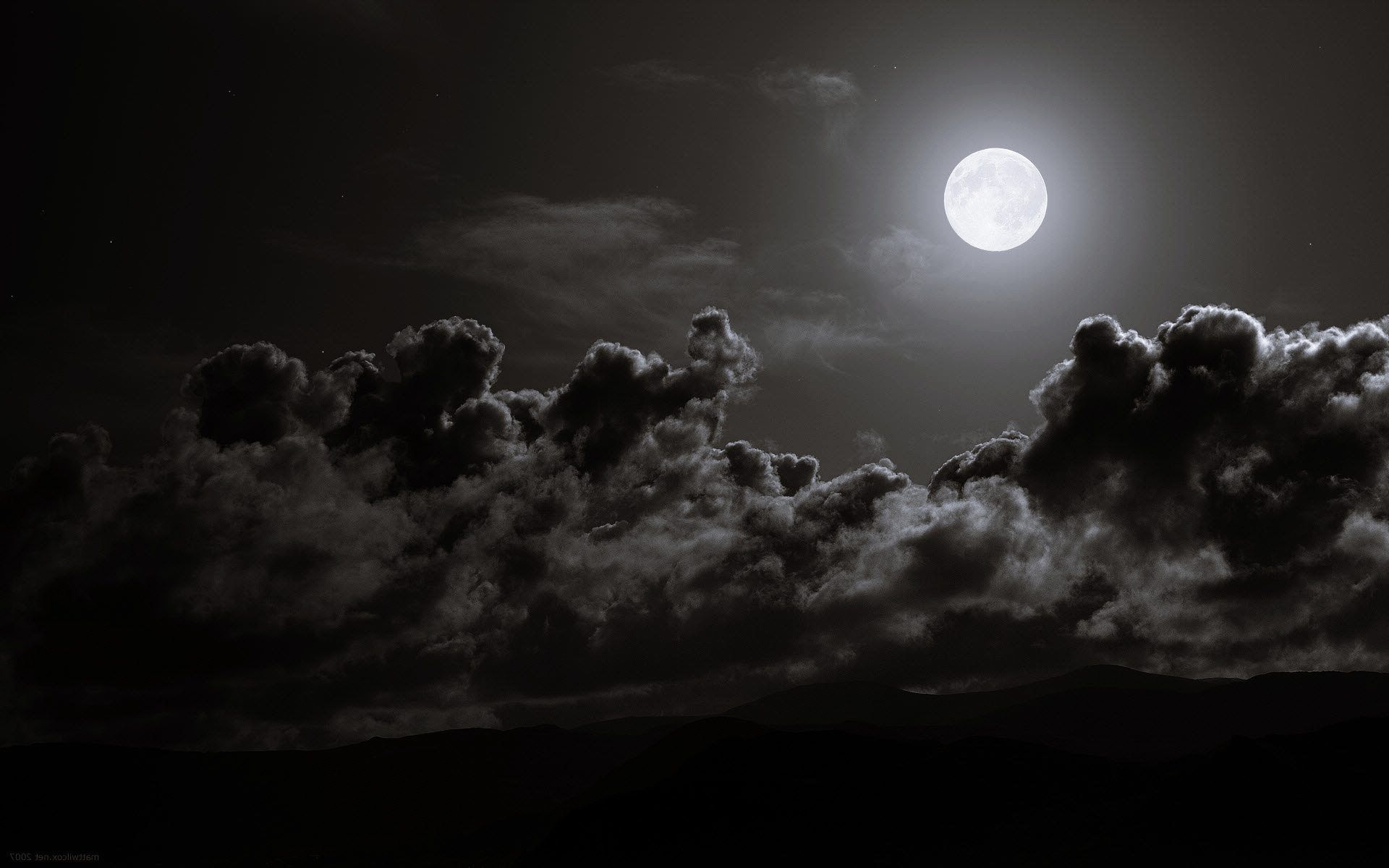 Preview Black Moon Pic By Eladio Crayker Data-src - Black And White Moon -  1920x1200 Wallpaper 