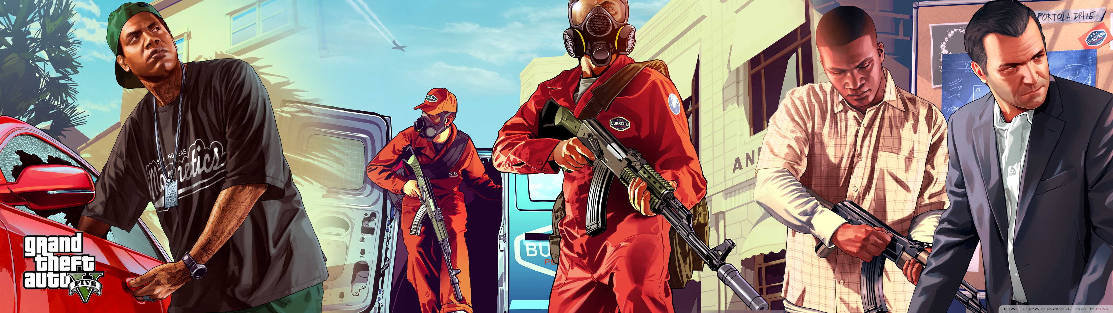 Gta 5 Dual Screen - HD Wallpaper 