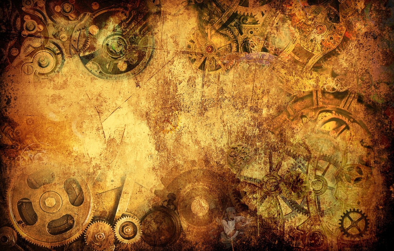 Photo Wallpaper Style, Wallpaper, Watch, Steampunk, - Стимпанк Обои На Рабочий Стол Hd - HD Wallpaper 