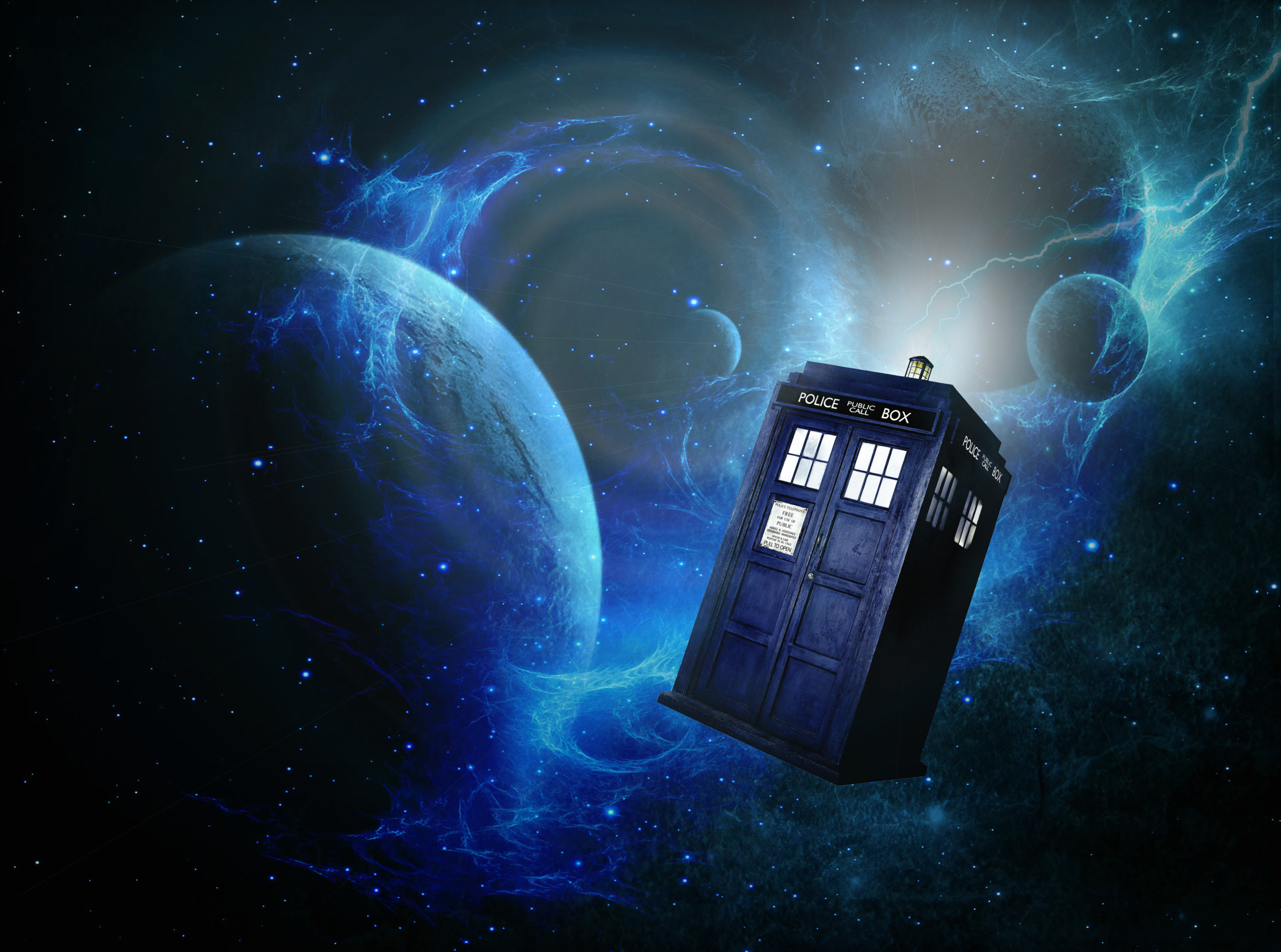 Doctor Who Tardis In Space Messenger Laptop Notebook - Doctor Who Tardis In Space - HD Wallpaper 