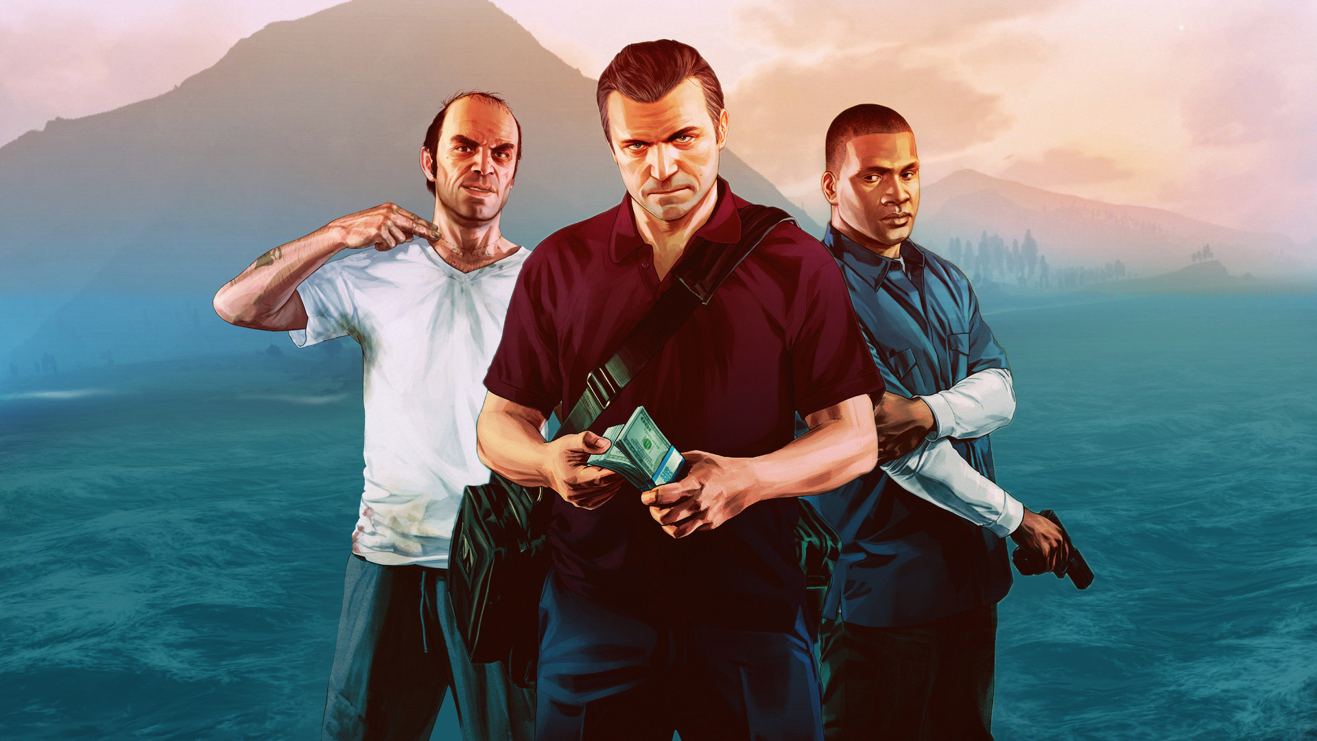 Gta V Trevor Franklin Michael - HD Wallpaper 