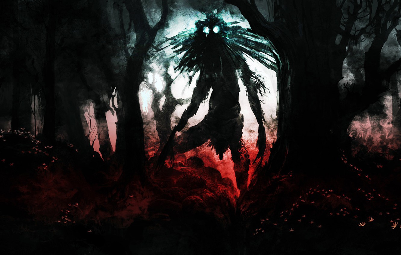 Photo Wallpaper Forest, Fear, Monster, Monster, The - Majora's Mask - HD Wallpaper 