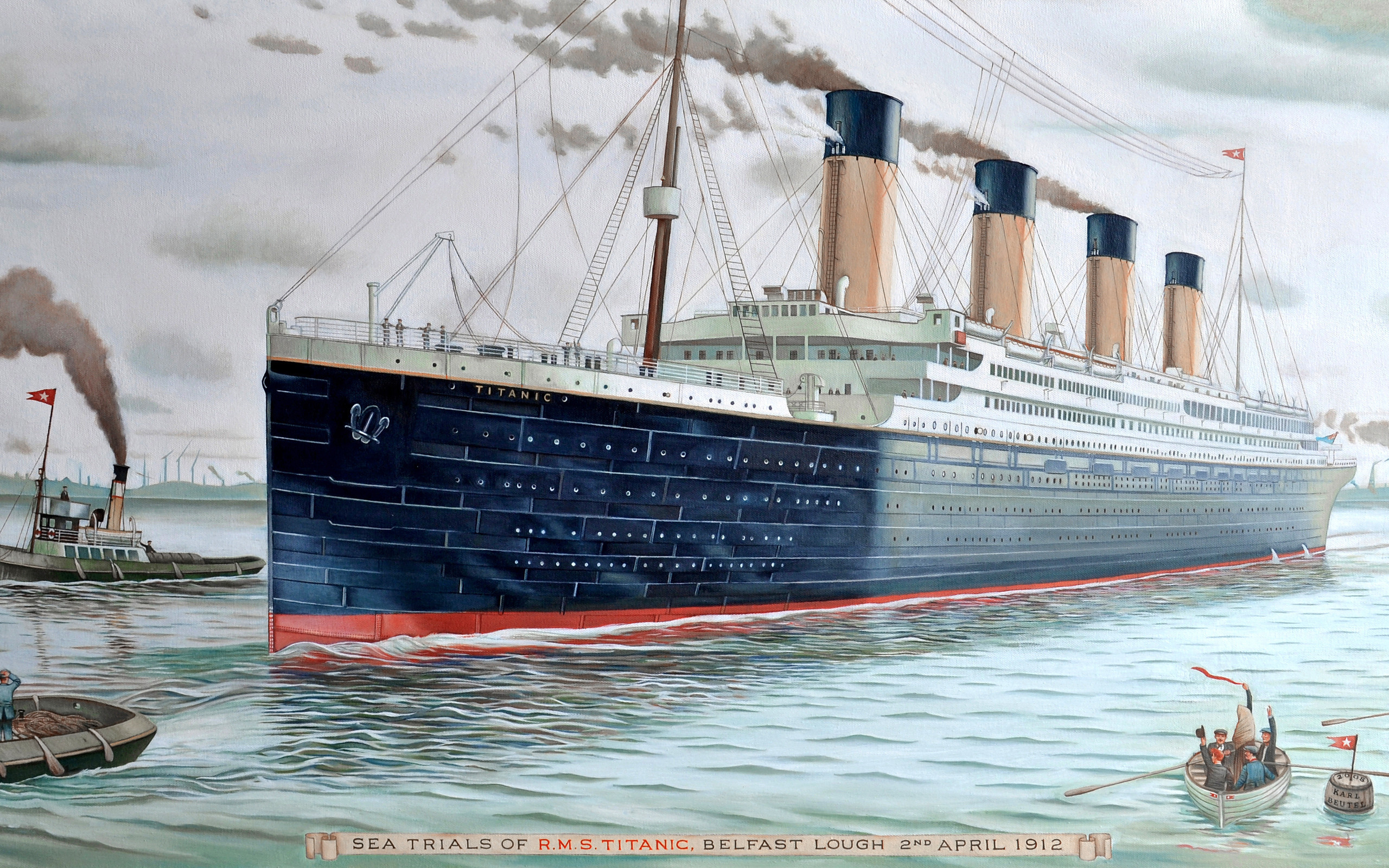 Sinking Wallpapers - Titanic Cruise - HD Wallpaper 