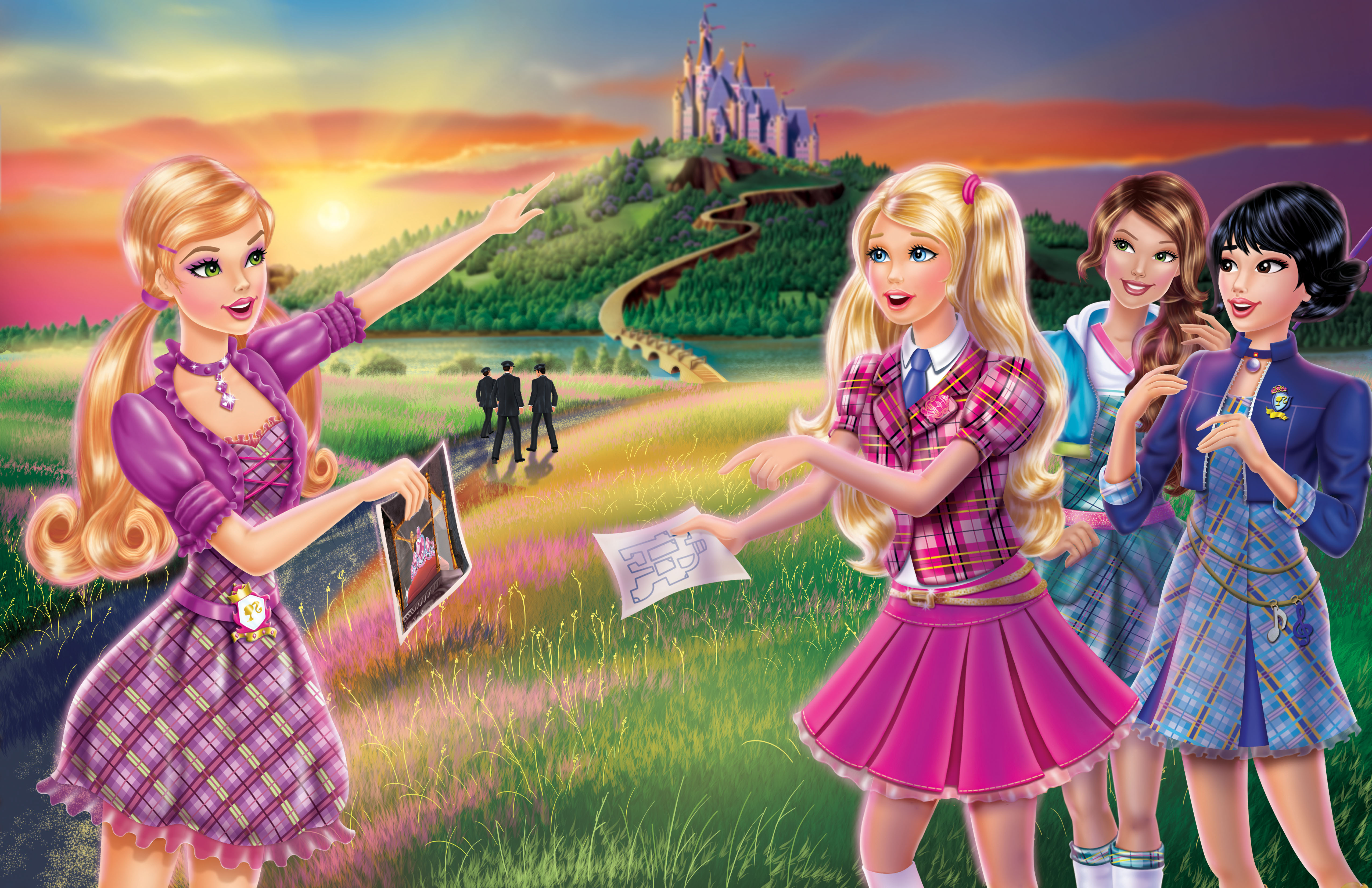 Beautiful Barbie Princess Charm School - HD Wallpaper 