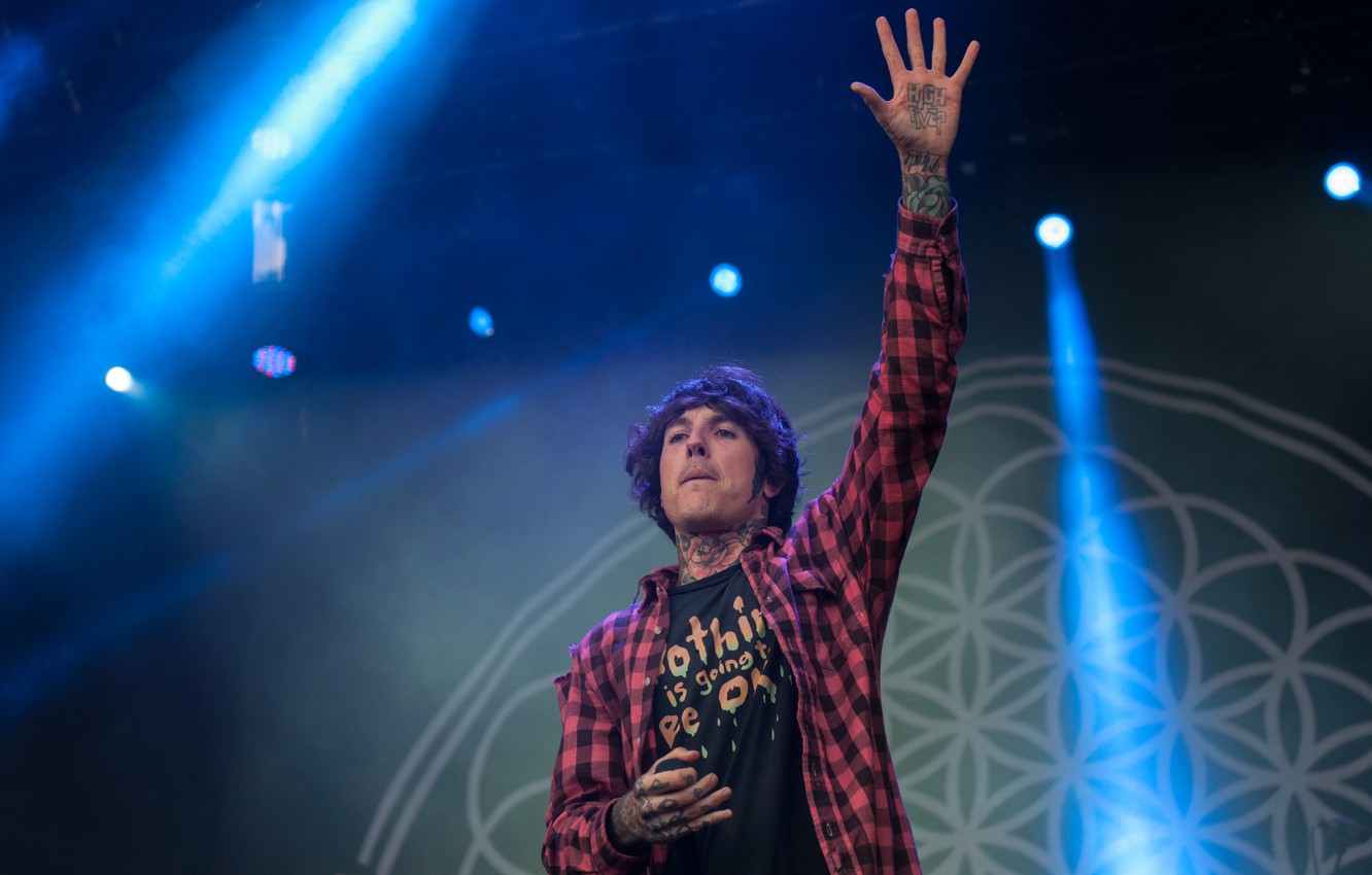 Photo Wallpaper Tattoo, Drop Dead, Bmth, Oliver Sykes, - Oliver Sykes Sempiternal Live - HD Wallpaper 