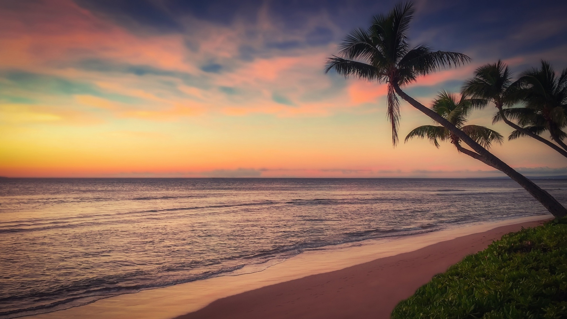 Beach, Sunset, Ocean, Coast, Wallpaper - Playa Del Carmen View - HD Wallpaper 