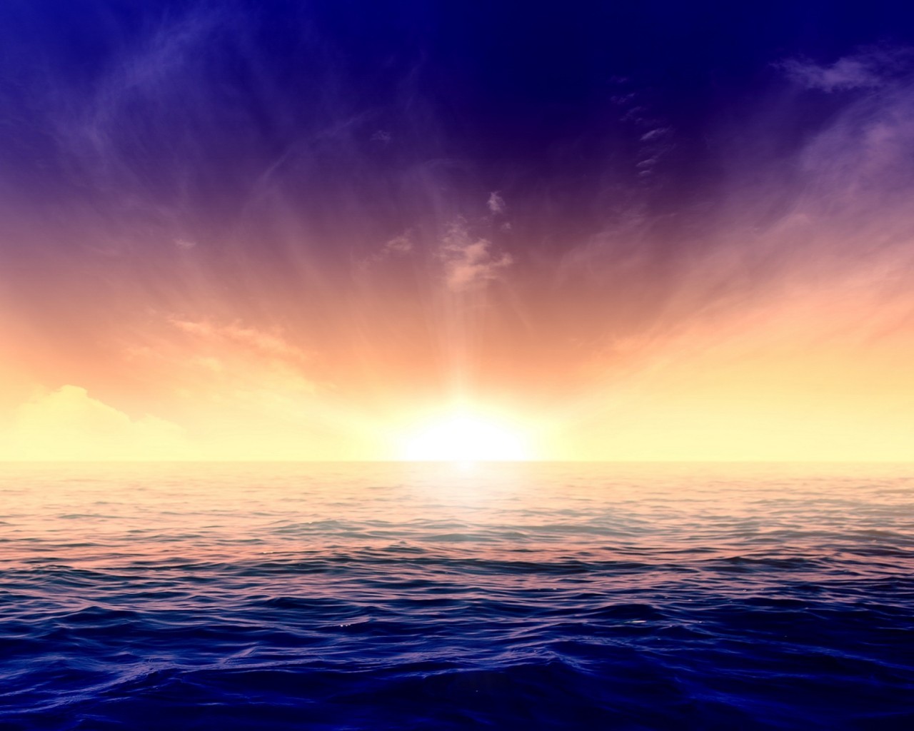 Ocean, Sunset - Sunset - HD Wallpaper 