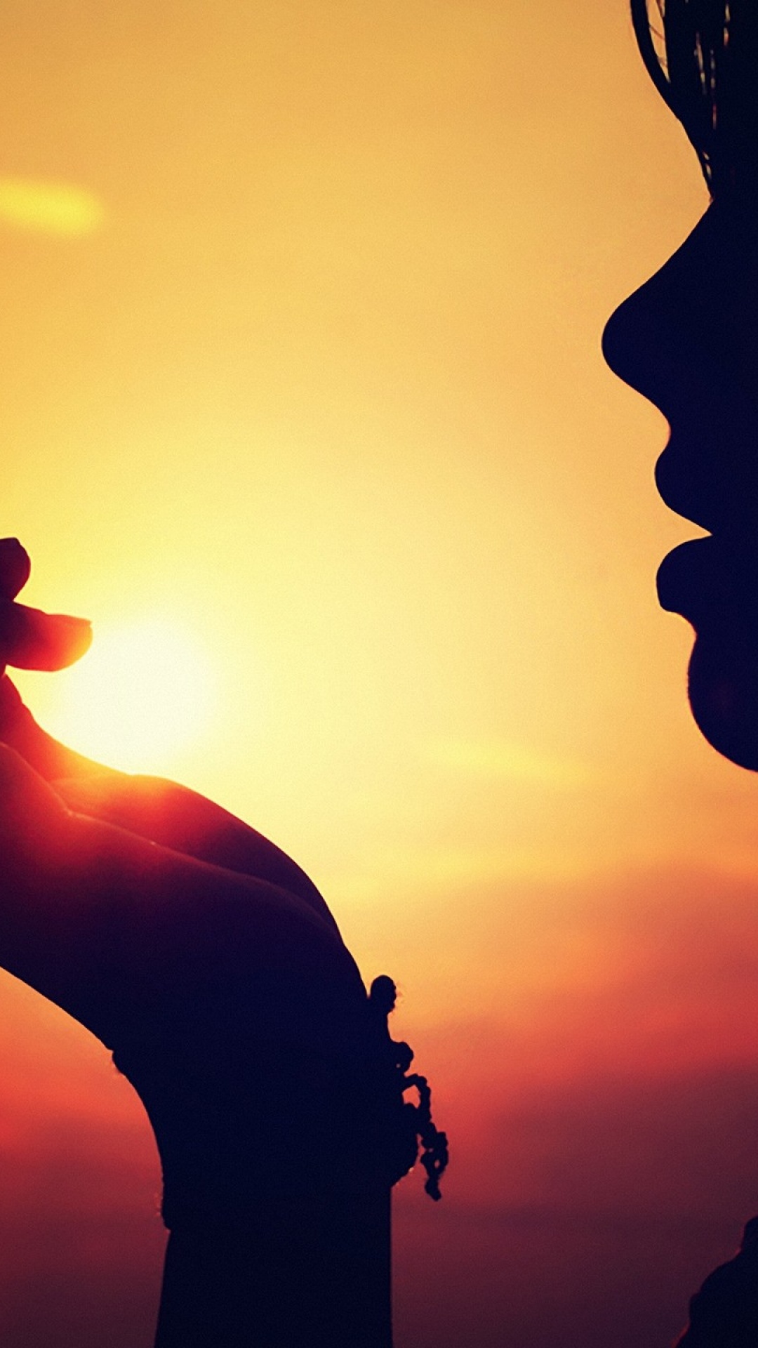 Girls Silhouette At Sunset Wallpaper - Miss You My Boyfriend Quotes - HD Wallpaper 