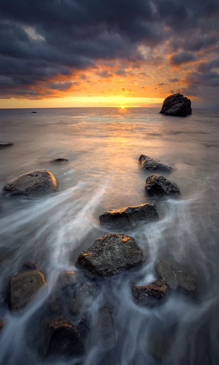 Sea Sunset - Sunset - HD Wallpaper 