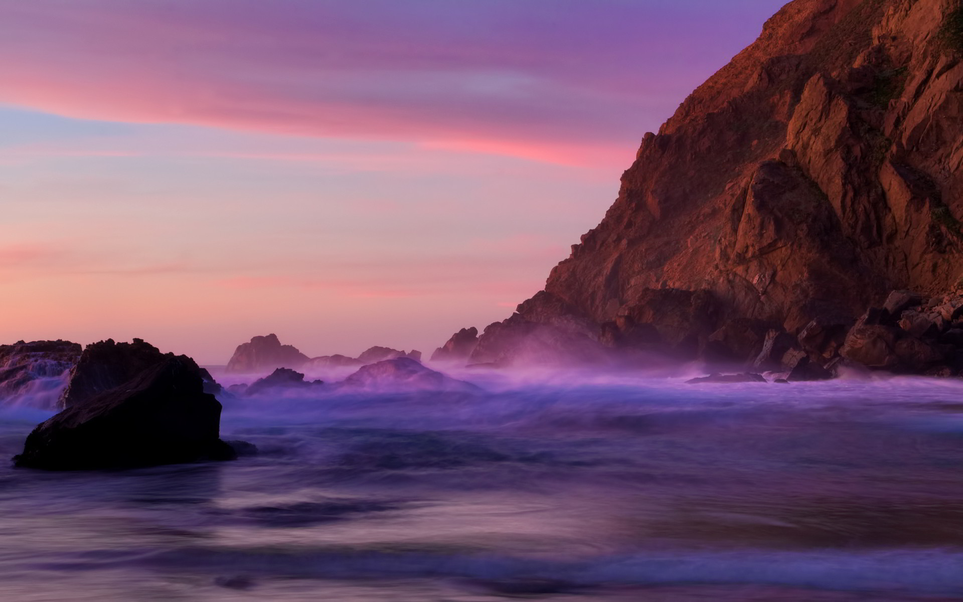 Sunset Wallpapers Mobile On Wallpaper Hd 1920 X 1080 - California Coast Sunset - HD Wallpaper 