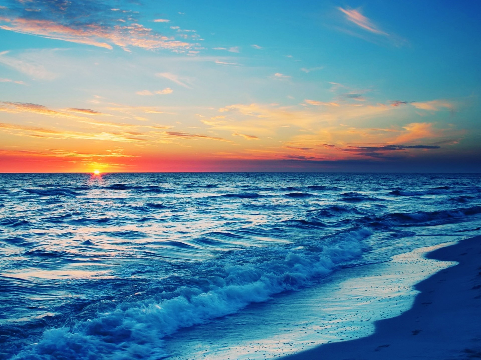 1920x1440, Pretty Sunset Wallpaper 19 Â - Beautiful Sunset Beach - HD Wallpaper 