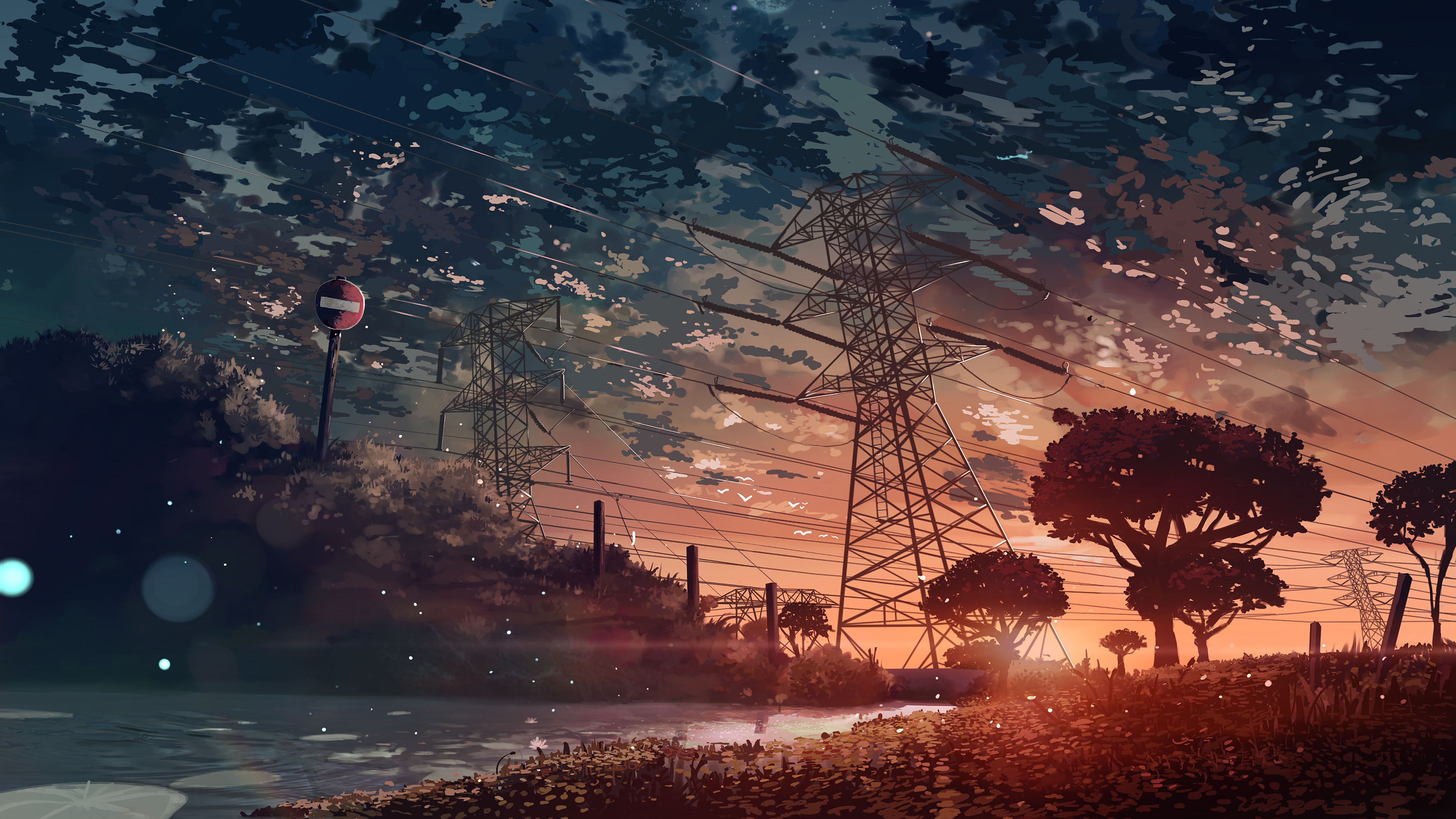 Anime Scenery Sunset 4k Anime Landscape Wallpaper 4k 3840x2160 Wallpaper Teahub Io