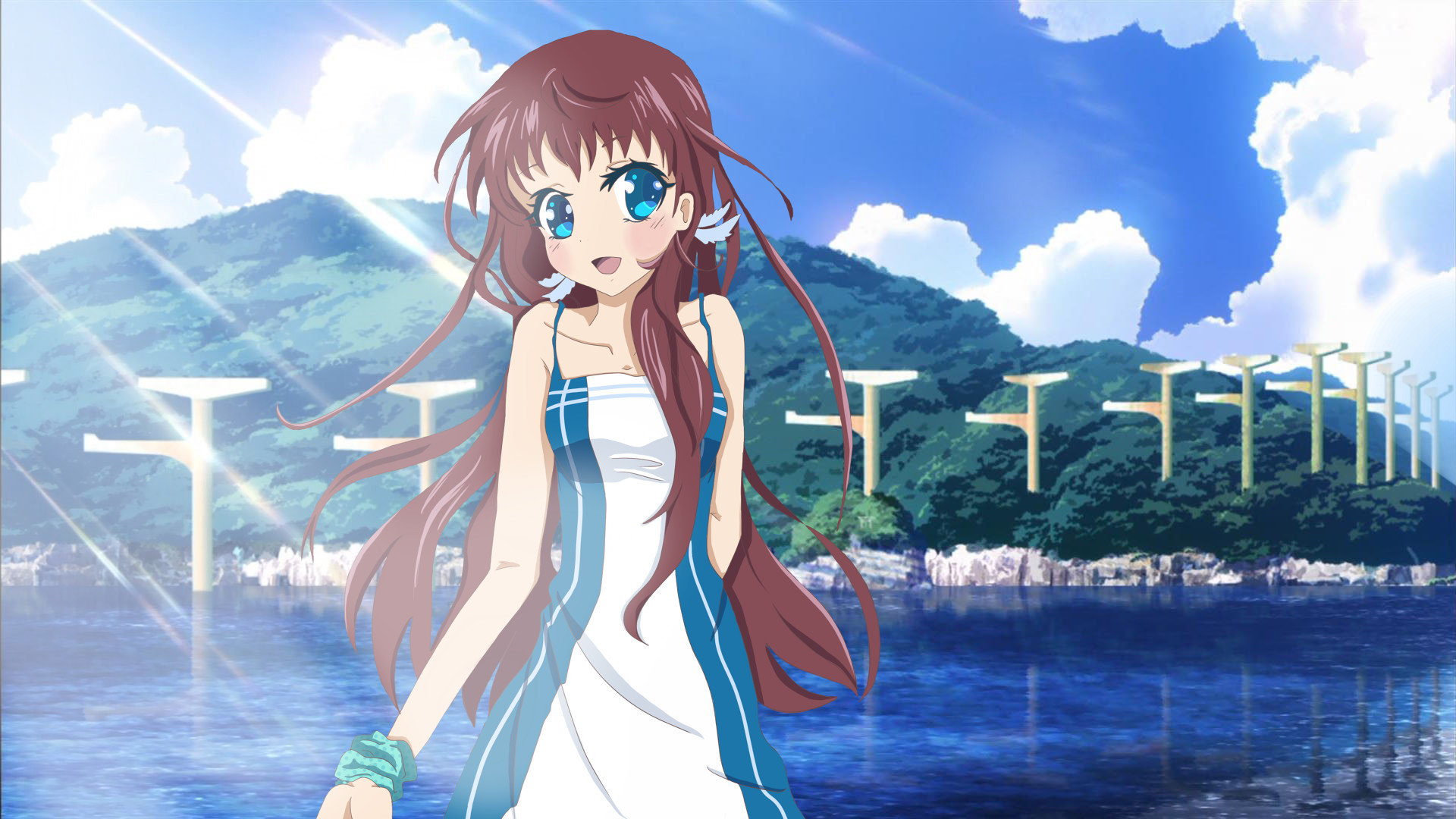 Awesome Nagi No Asukara Free Wallpaper Id - Nagi No Asukara Wallpaper Manaka - HD Wallpaper 
