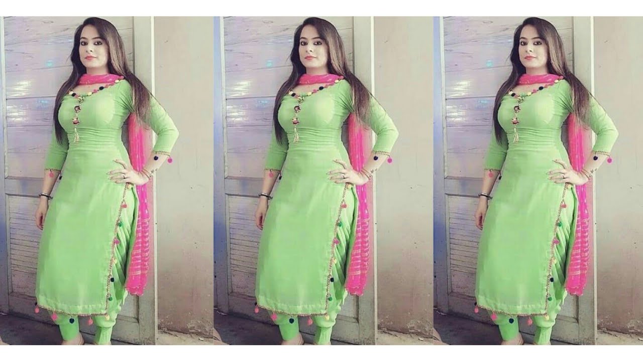 Best Suit Design For Girl - Punjabi Plain Suit Design - HD Wallpaper 