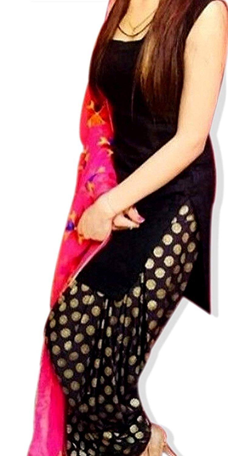 Black Salwar Suit Patiala - HD Wallpaper 