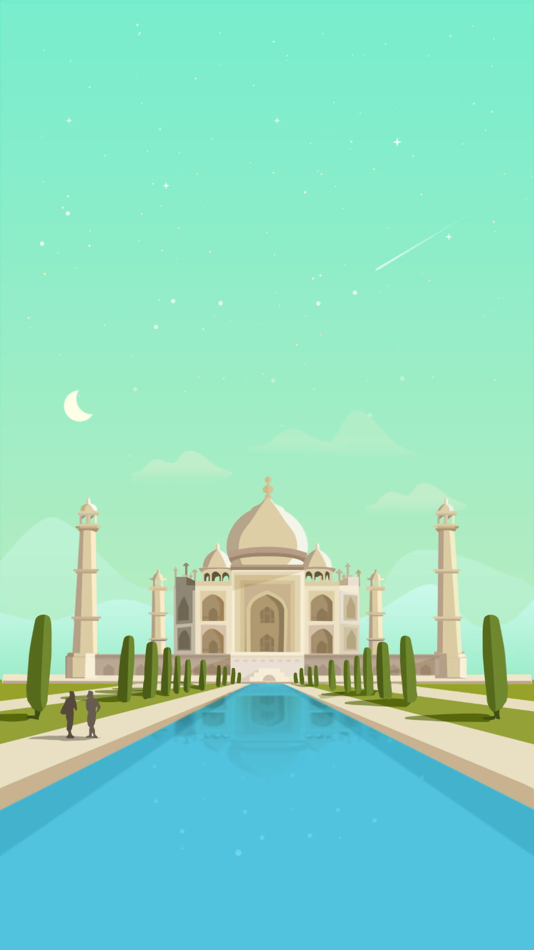 Taj Mahal Mobile Wallpaper - Illustration - HD Wallpaper 
