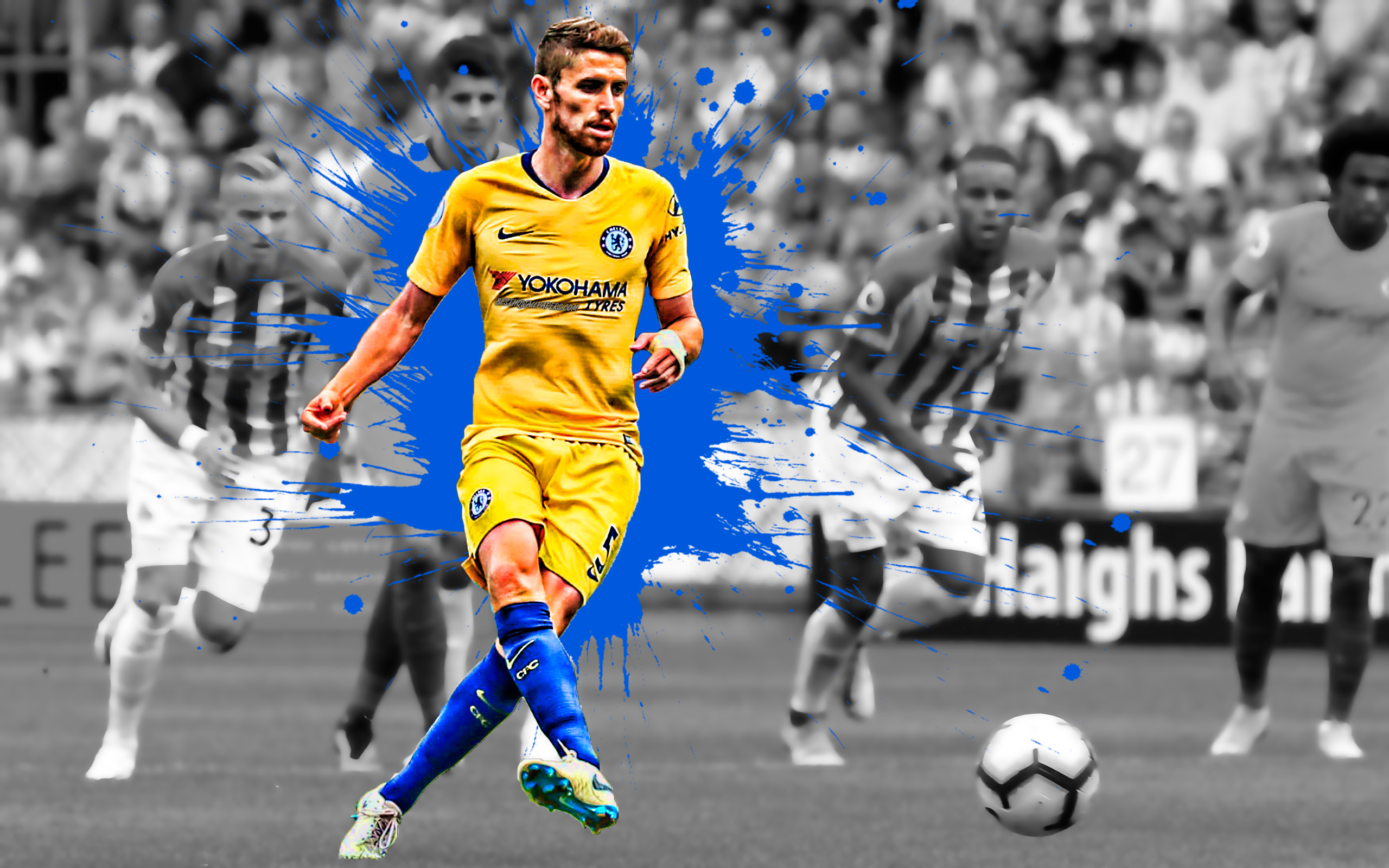 Jorginho, Jorge Luiz Frello, 4k, Italian Football Player, - Jorginho Goal Chelsea - HD Wallpaper 