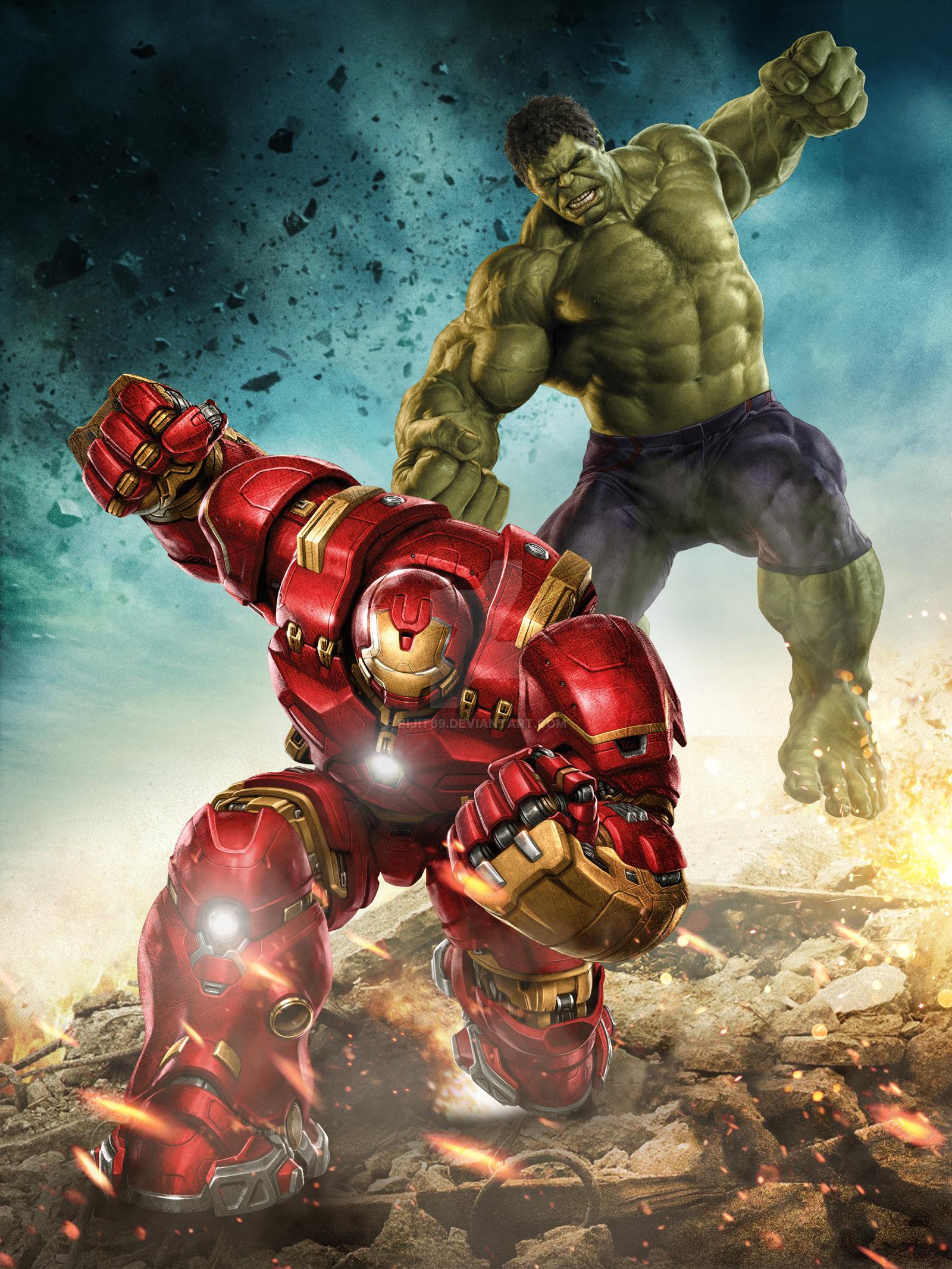 Hulk Mobile Wallpaper - Hulk Vs Hulkbuster Wallpaper Hd - HD Wallpaper 