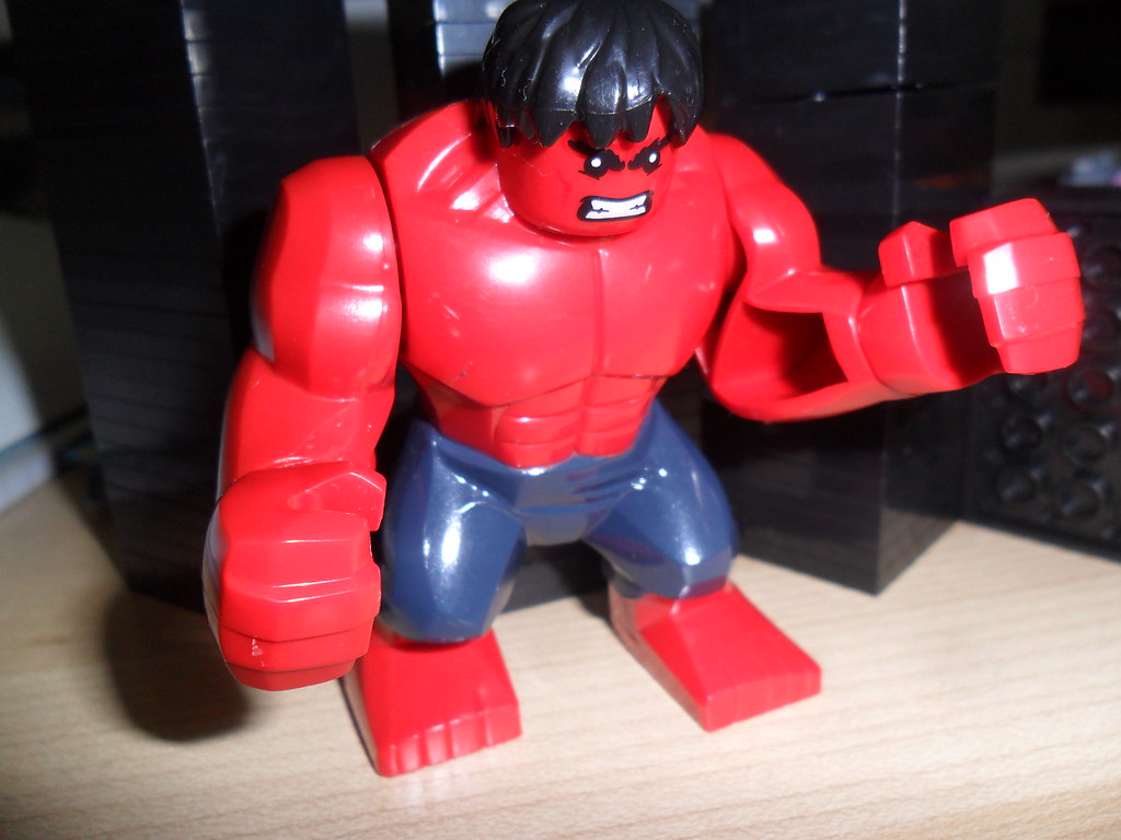 Lego Red Hulk - HD Wallpaper 