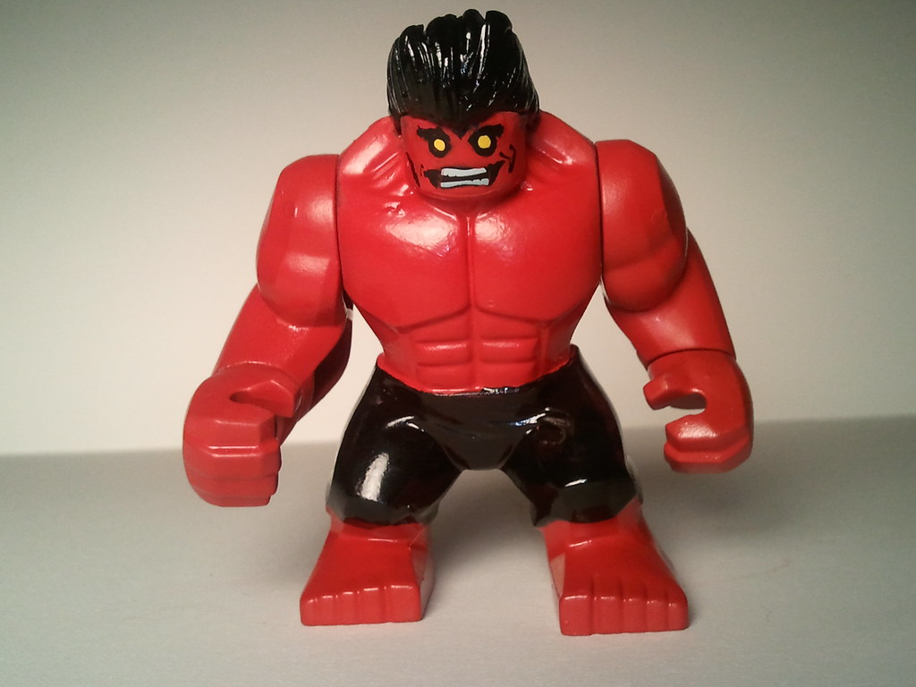 Lego Red Hulk Custom - HD Wallpaper 