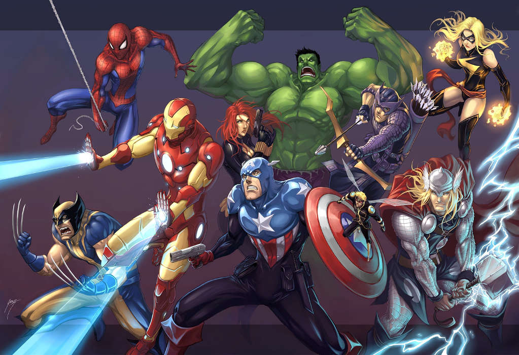 Download Mobile Wallpaper Cartoon, Pictures, The Avengers - Marvel Avengers Vs Dc - HD Wallpaper 