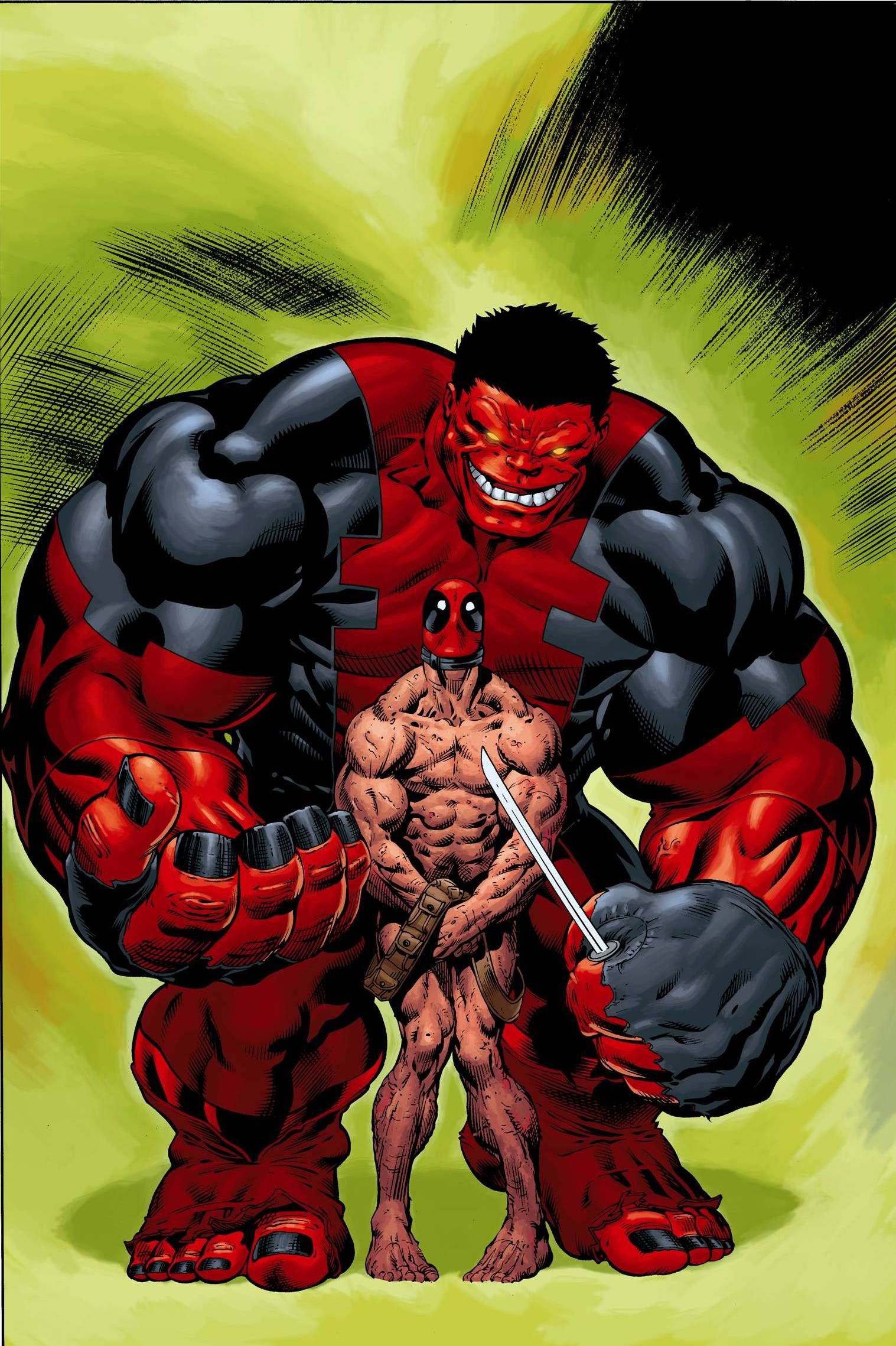 Deadpool Hulk - 1517x2278 Wallpaper 