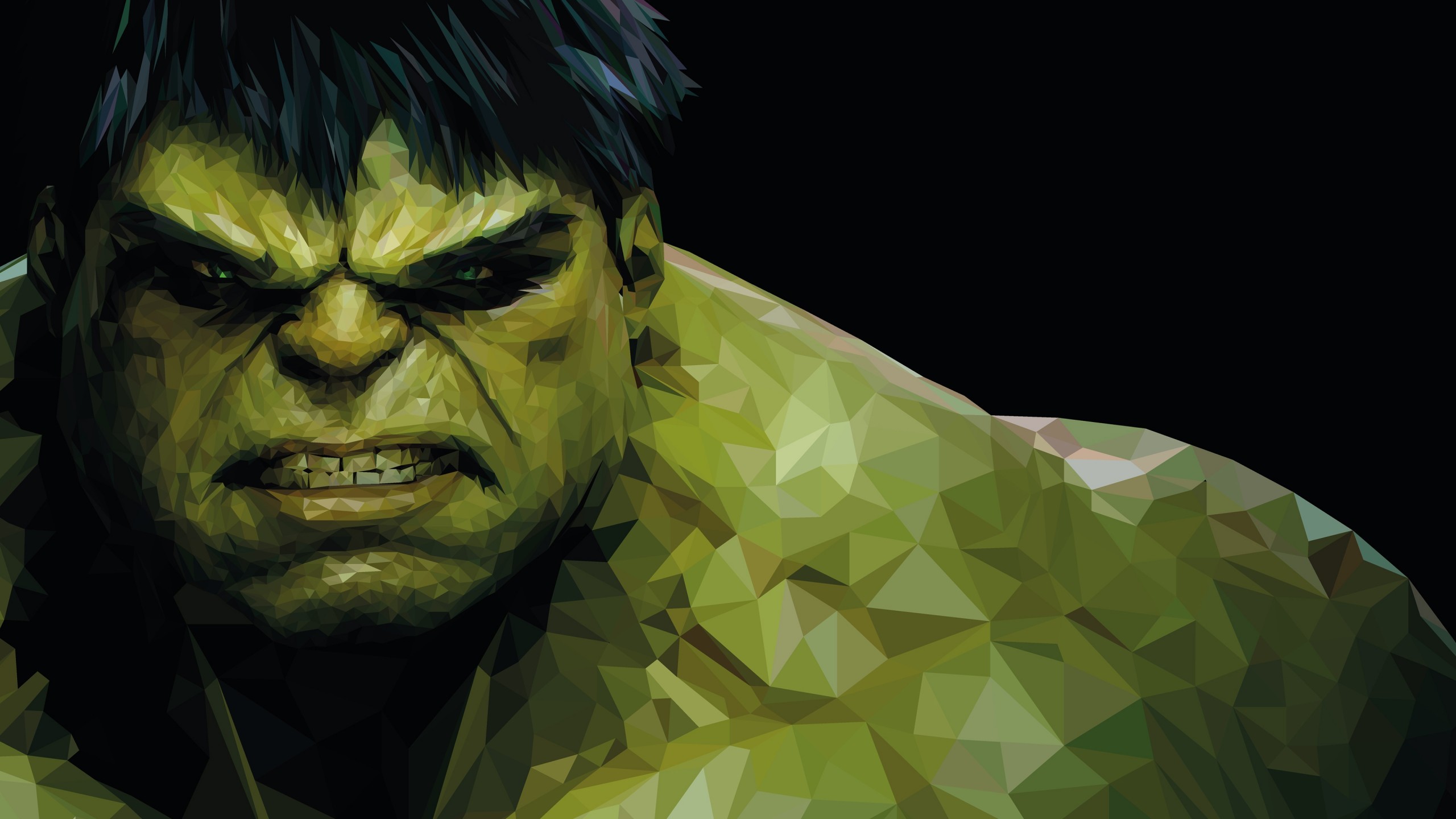 Low Poly Hulk, Digital Art - Hd Hulk - HD Wallpaper 