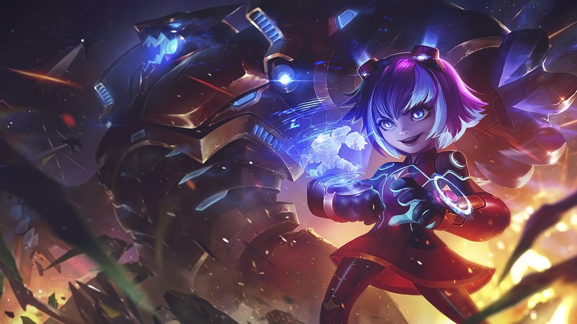 League Of Legends Annie Wallpaper 
 Data-src /w/full/6/a/9/305574 - Lol Super Galaxy Annie - HD Wallpaper 
