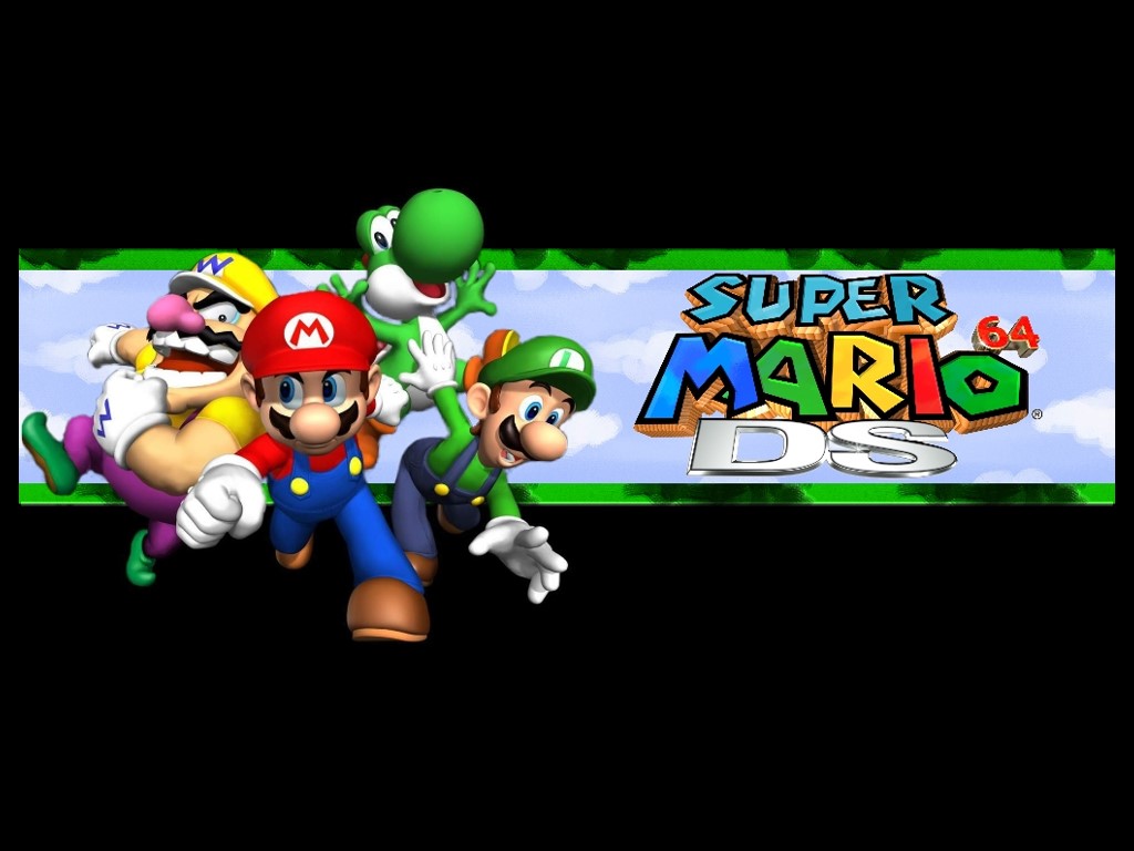 Super Mario Ds - Wario Luigi Mario Yoshi - HD Wallpaper 