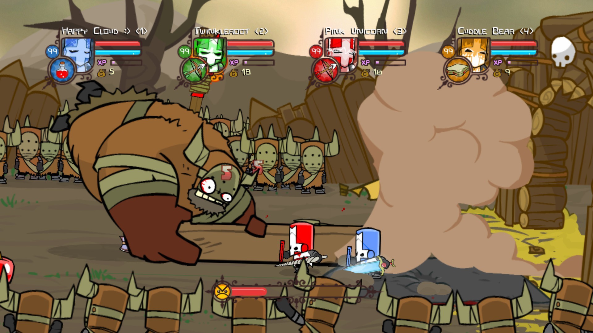 Mario Run - Castle Crashers Ui - HD Wallpaper 