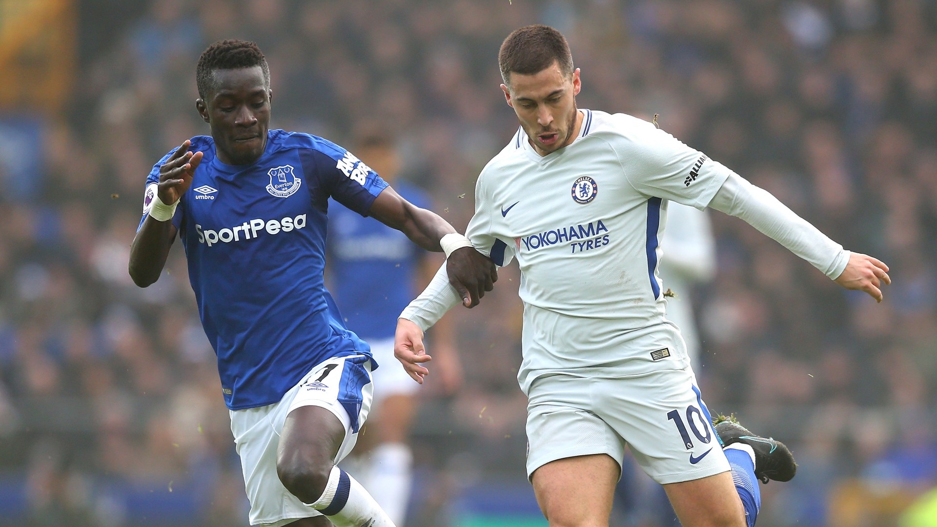 1920x1080, Idrissa Gana Gueye, Eden Hazard, Everton - Everton Vs Chelsea 2018 - HD Wallpaper 