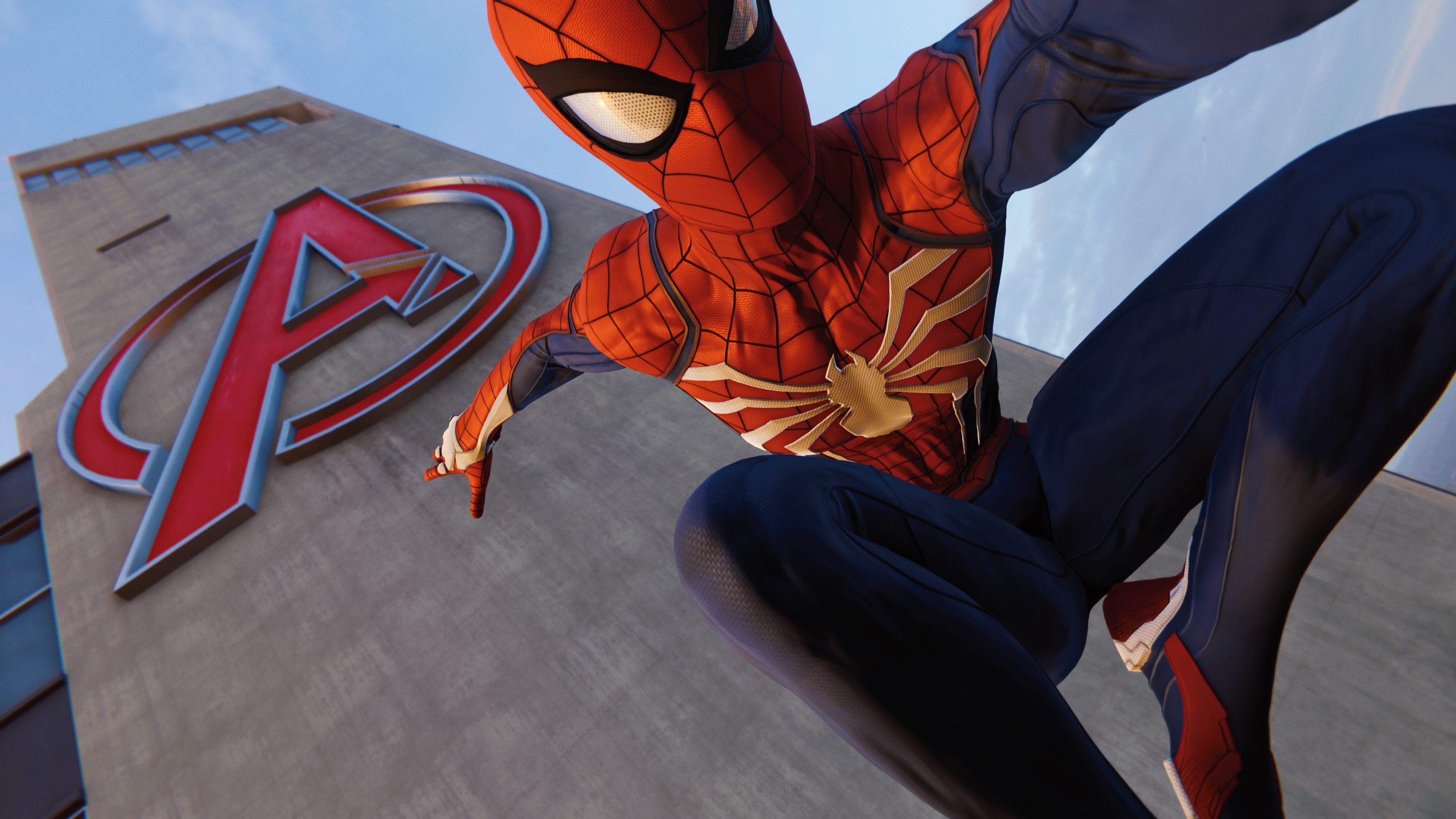 Spider Man Ps4 Avengers Tower - HD Wallpaper 