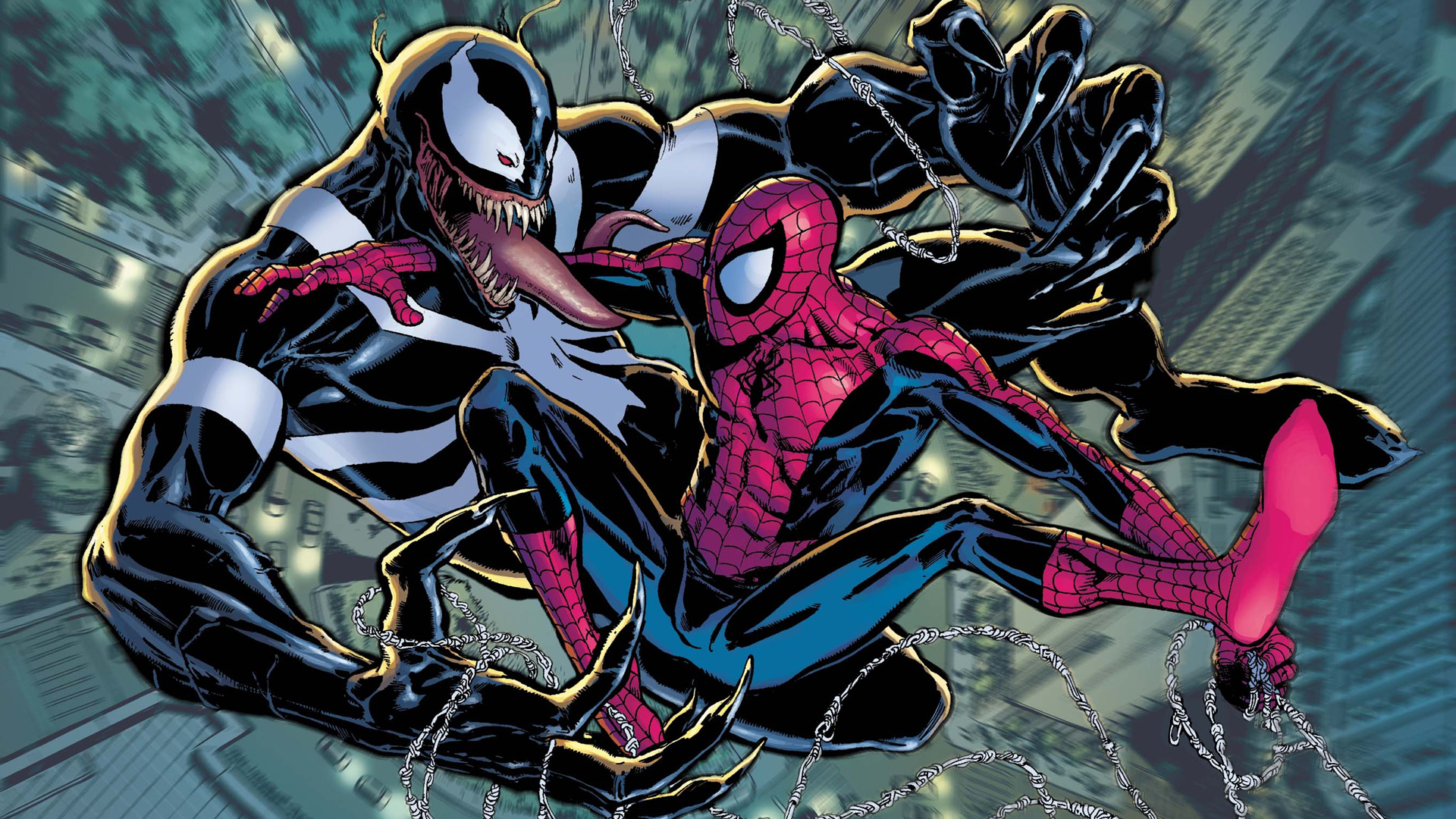 Spiderman Y Venom Comics - HD Wallpaper 